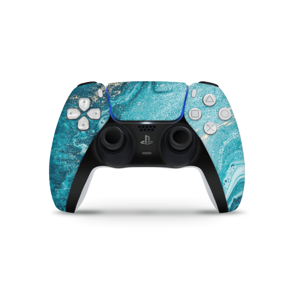 Aqua Beach PS5 Controller Decal Skin