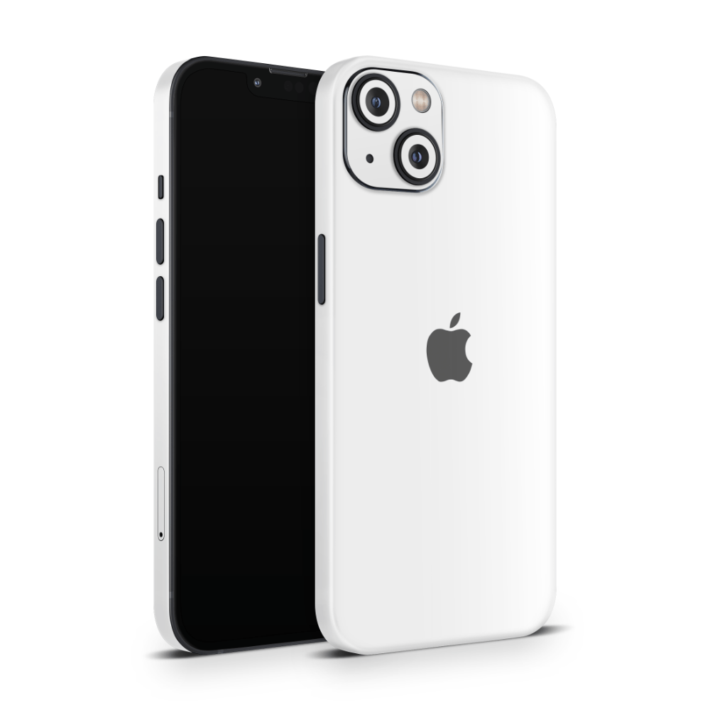 Crisp White Apple iPhone Decal Skins