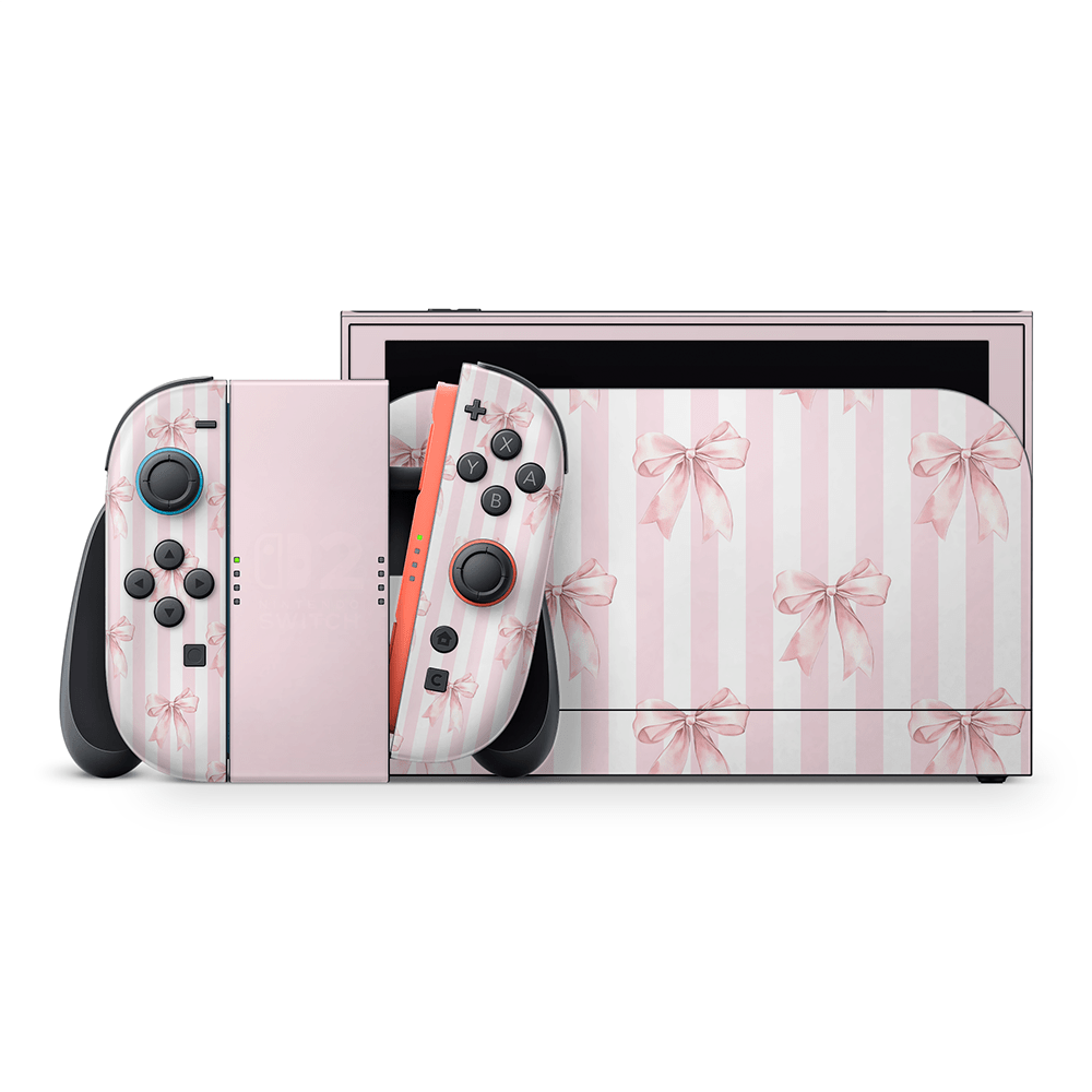 Blush Bows Nintendo Switch 2 Decal Skin