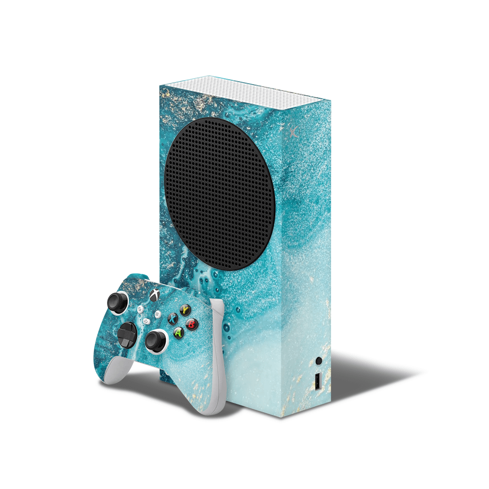 Aqua Beach Xbox Series S Decal Skin