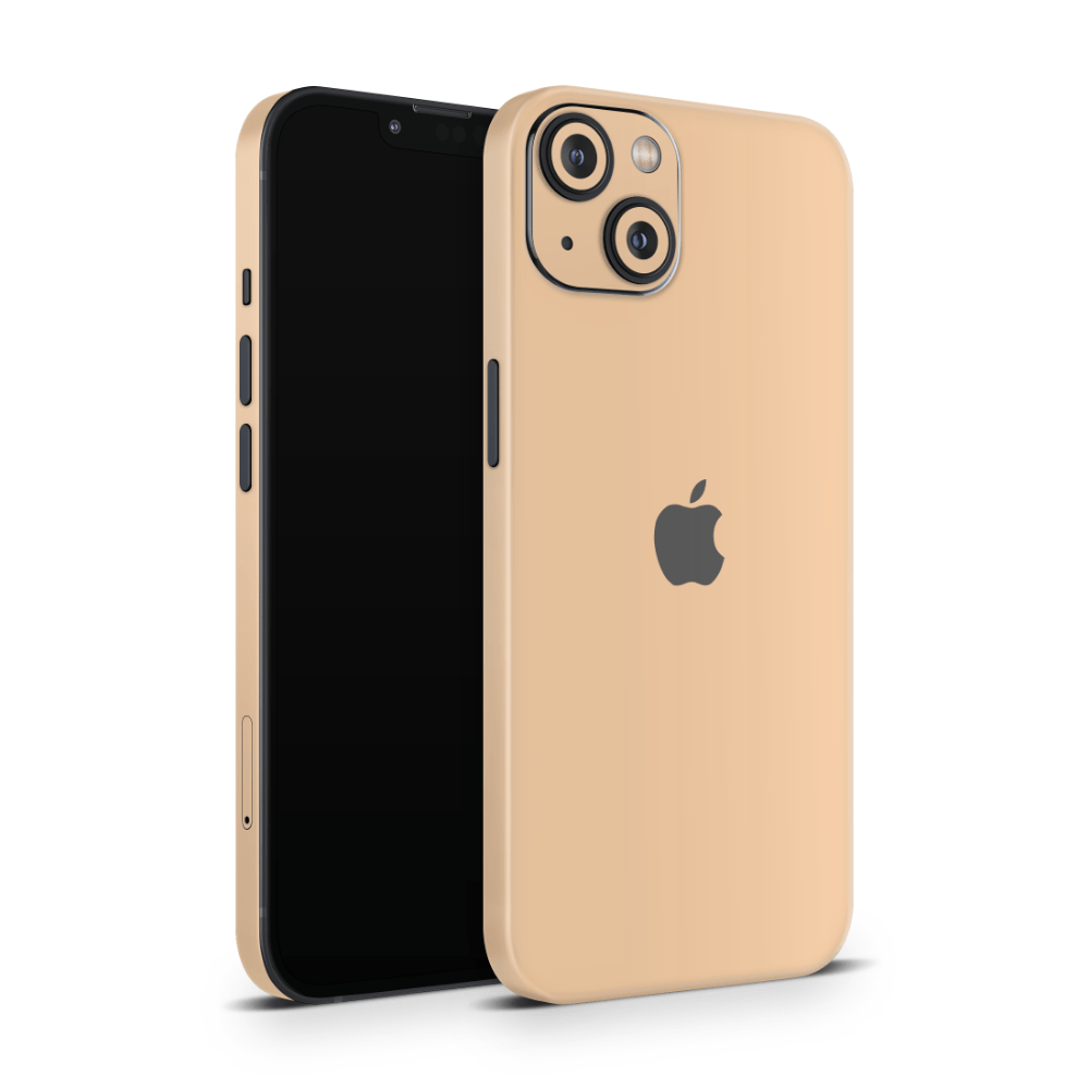 Creme Orange Apple iPhone Decal Skins