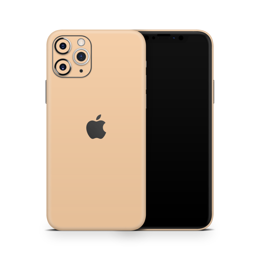 Creme Orange Apple iPhone Decal Skins