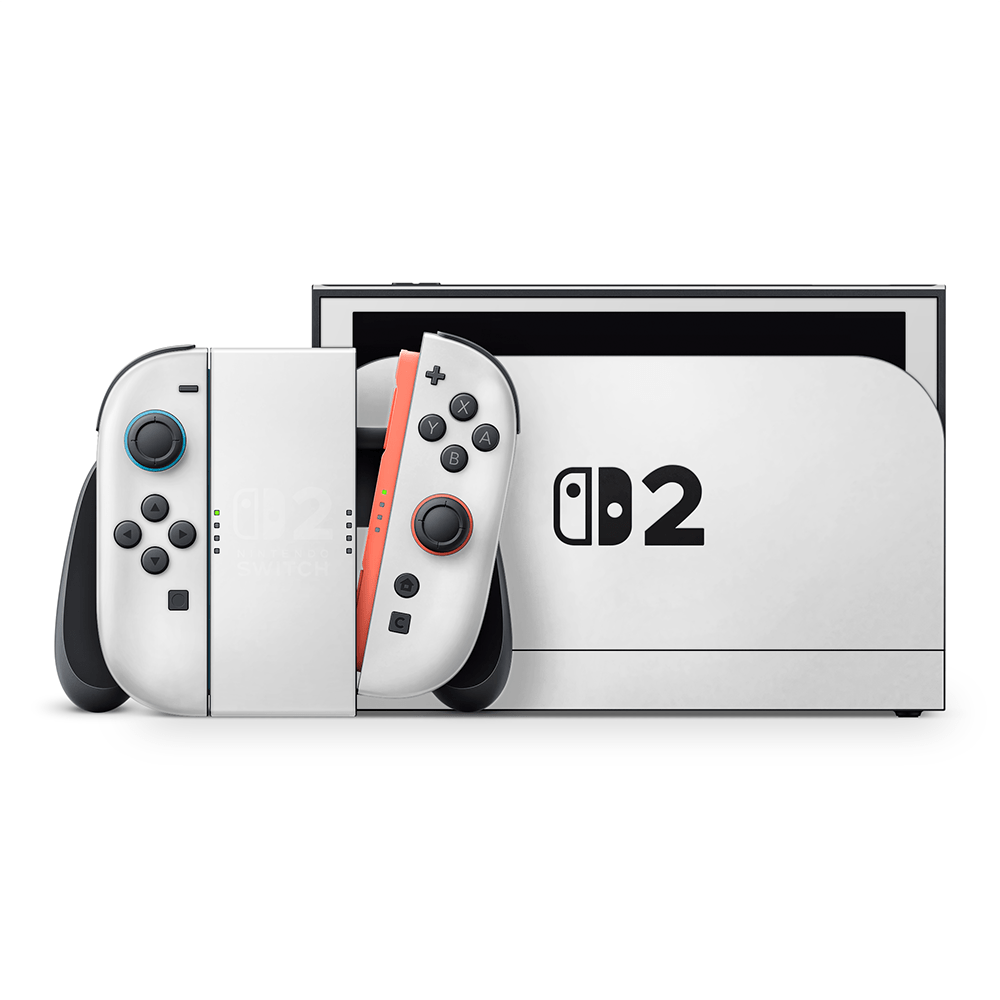 Crisp White Nintendo Switch 2 Decal Skin