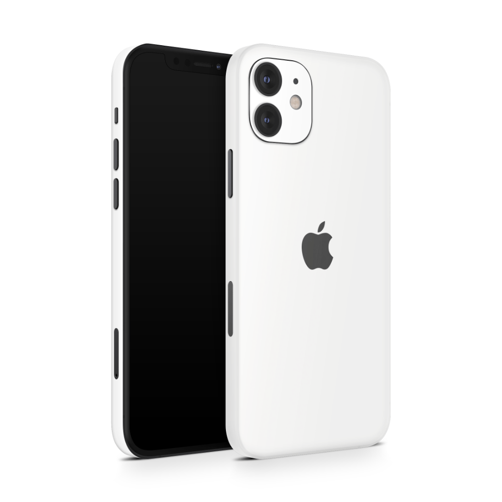 Crisp White Apple iPhone Decal Skins
