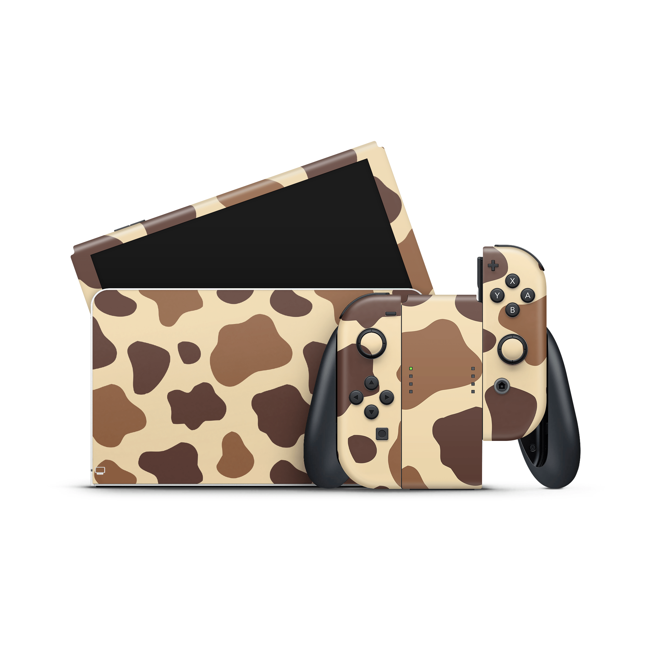 Chocolate Moo Moo Nintendo Switch OLED Decal Skin