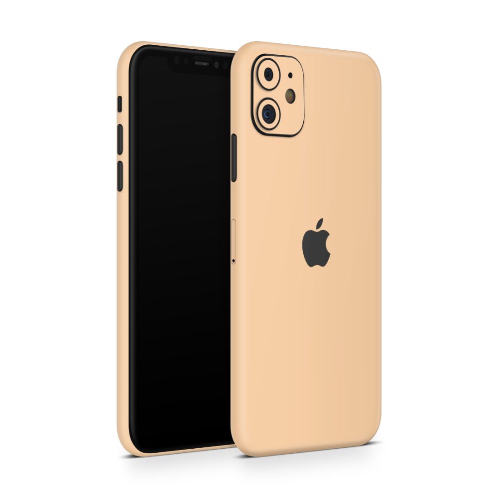 Creme Orange Apple iPhone Decal Skins