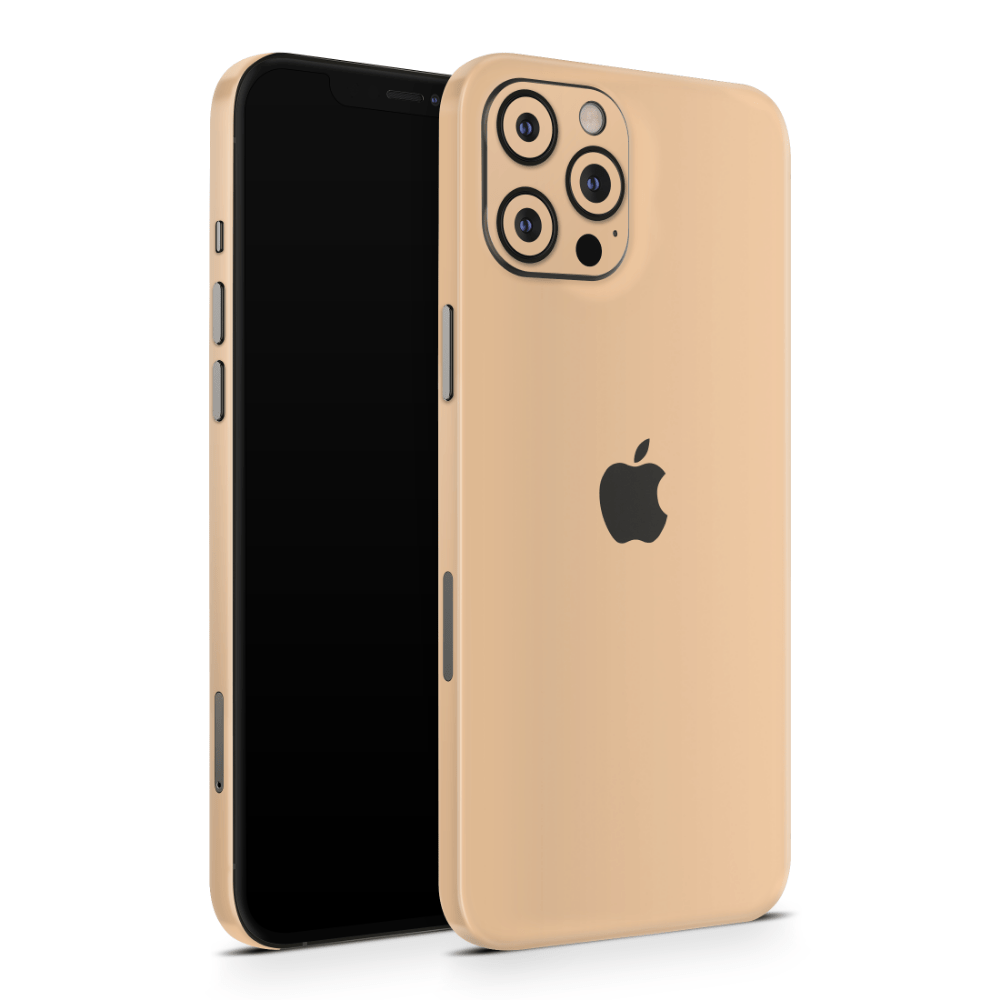 Creme Orange Apple iPhone Decal Skins