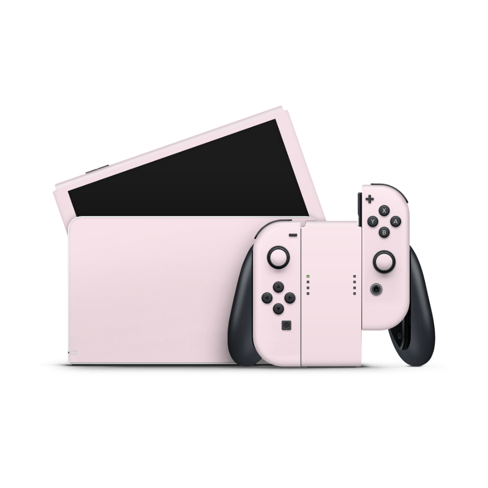 Baby Pink Nintendo Switch OLED Decal Skin