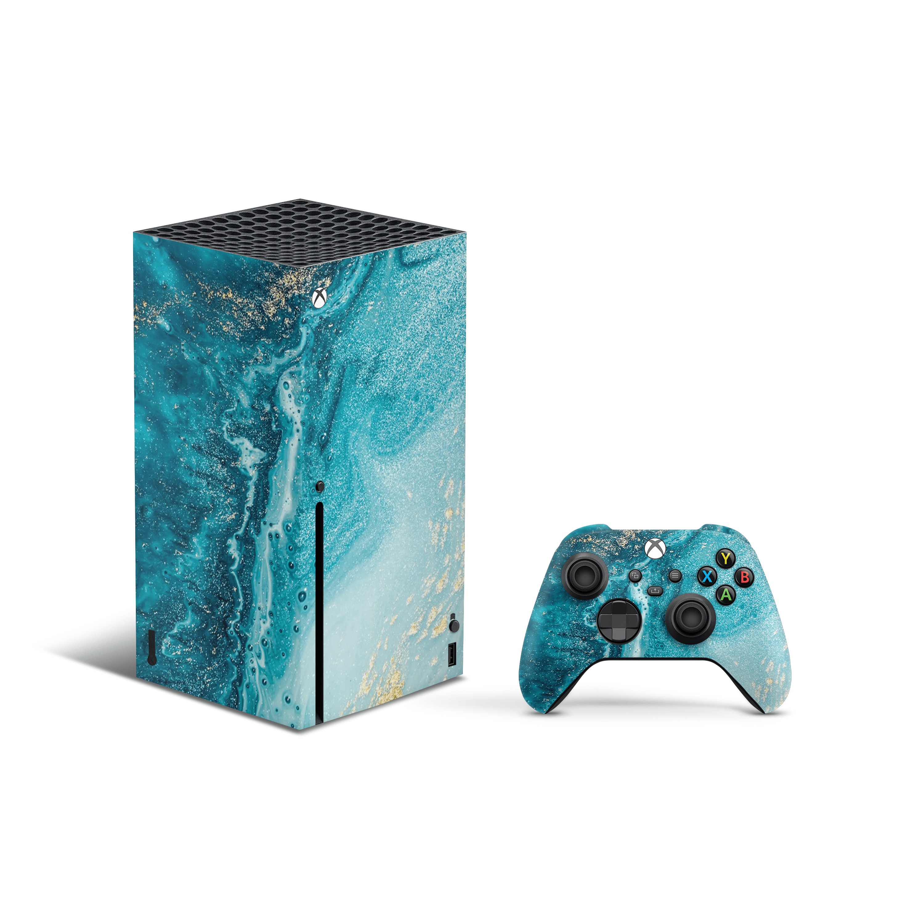 Aqua Beach Xbox Series X Decal Skin