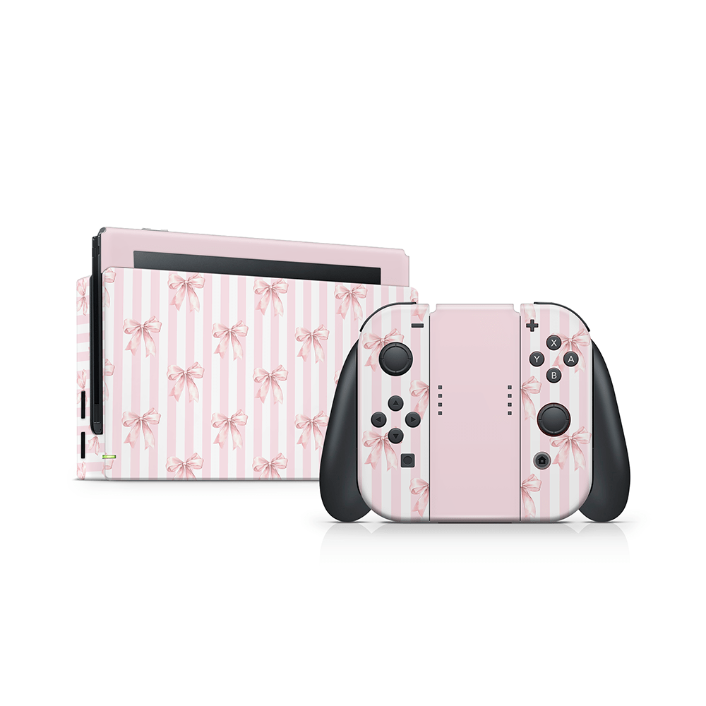 Blush Bows Nintendo Switch Decal Skin