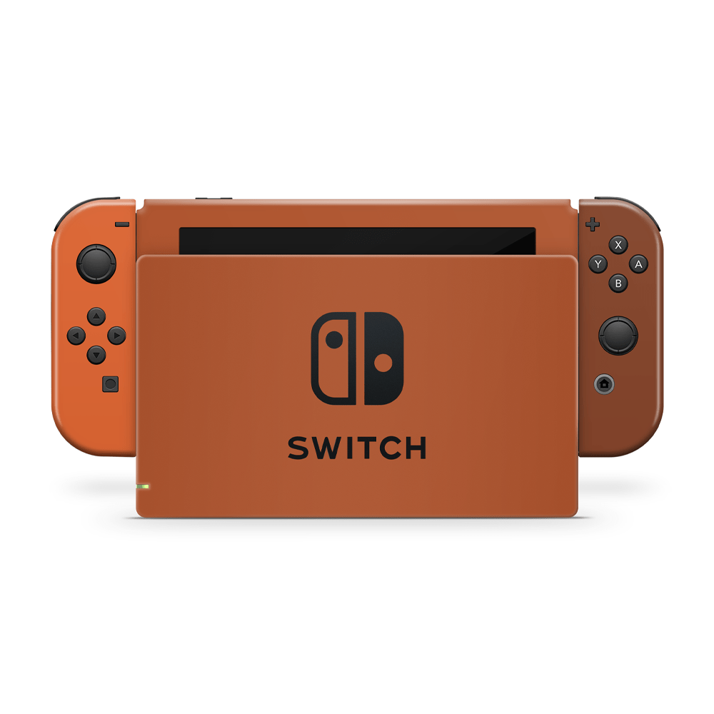 Burnt Orange Nintendo Switch Decal Skin