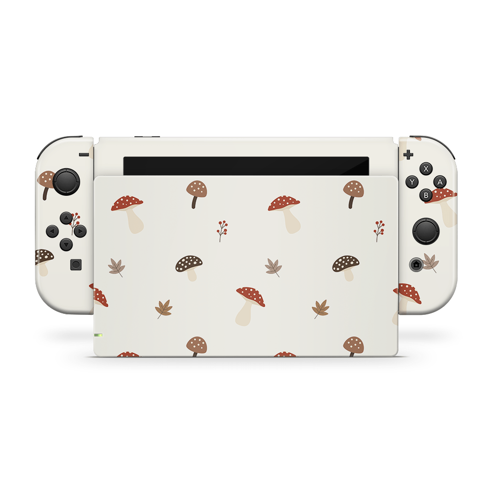 Autumn Mushies Nintendo Switch Decal Skin