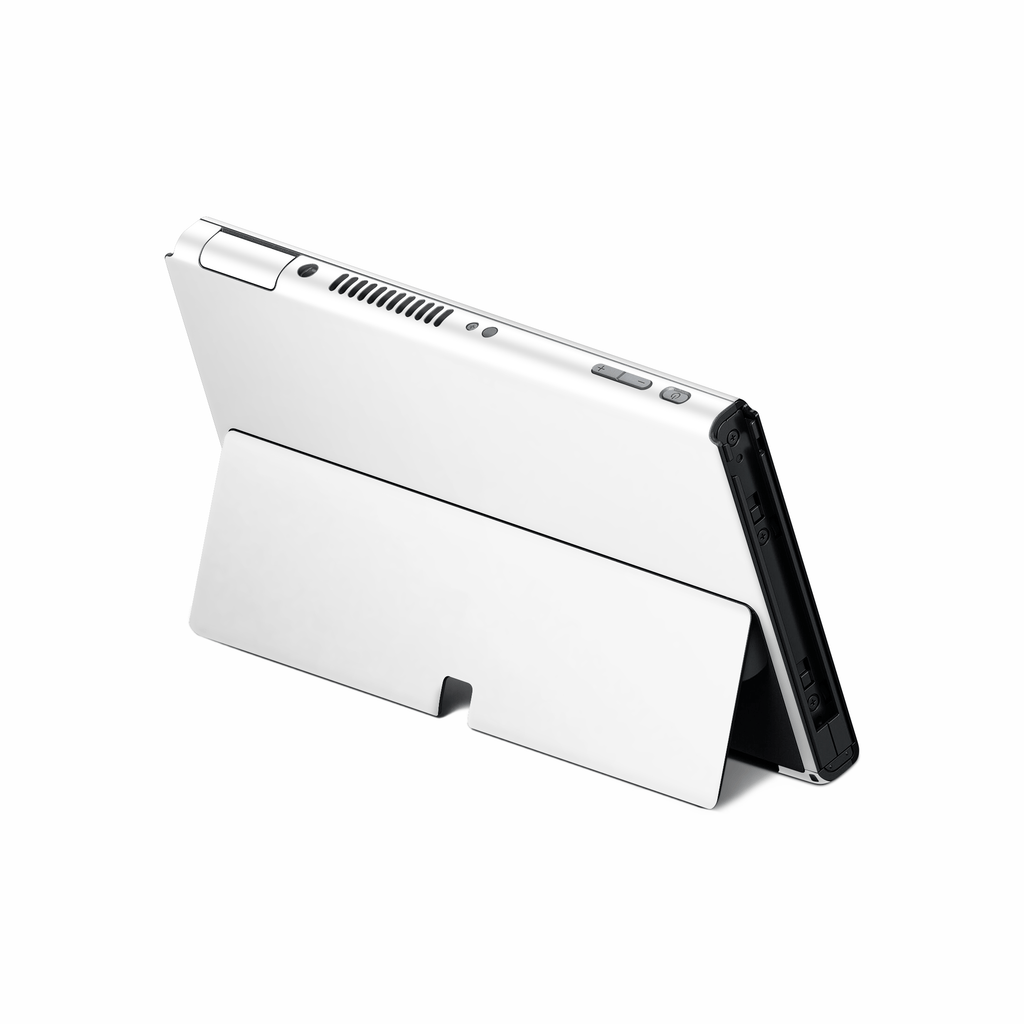 Crisp White Nintendo Switch OLED Decal Skin