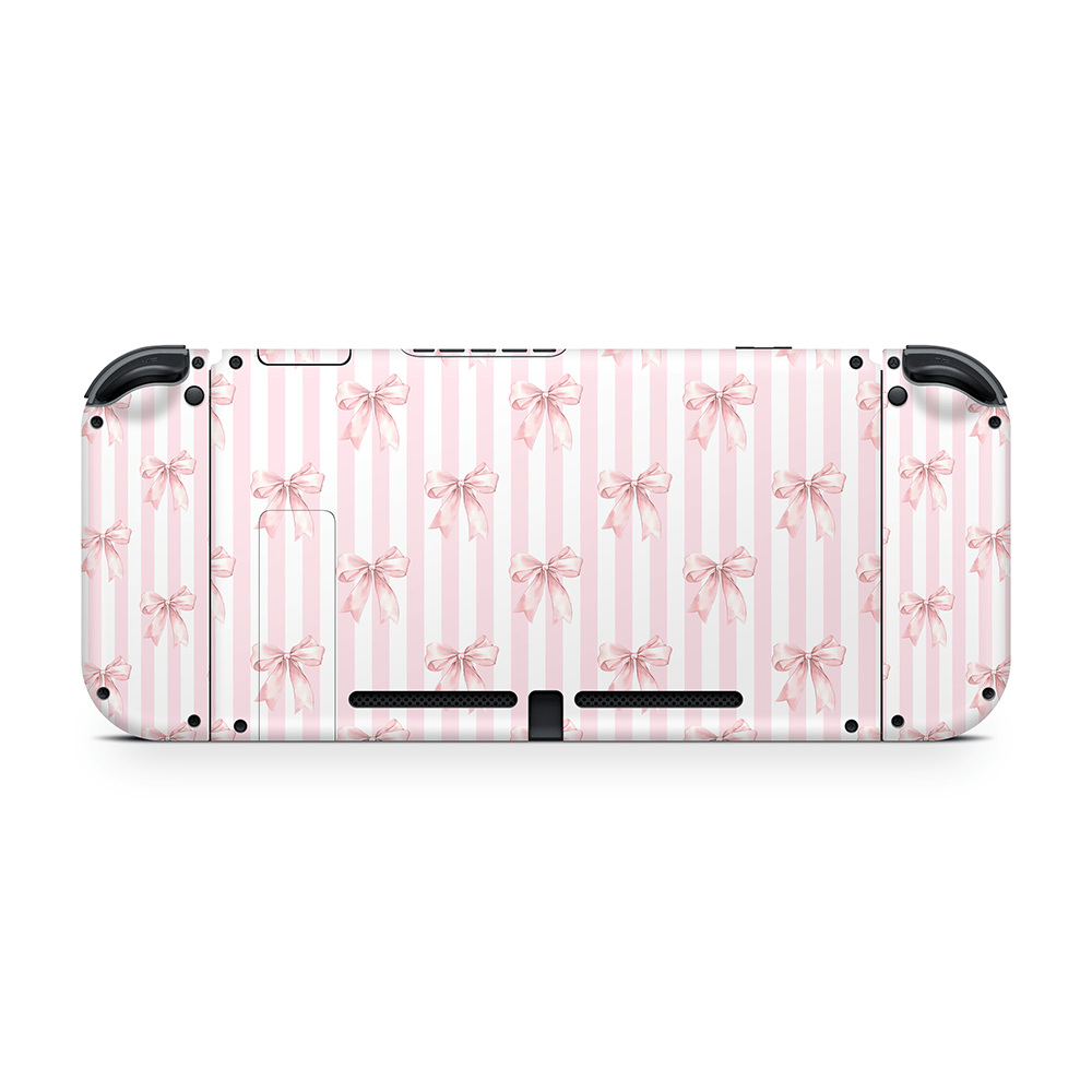 Blush Bows Nintendo Switch Decal Skin