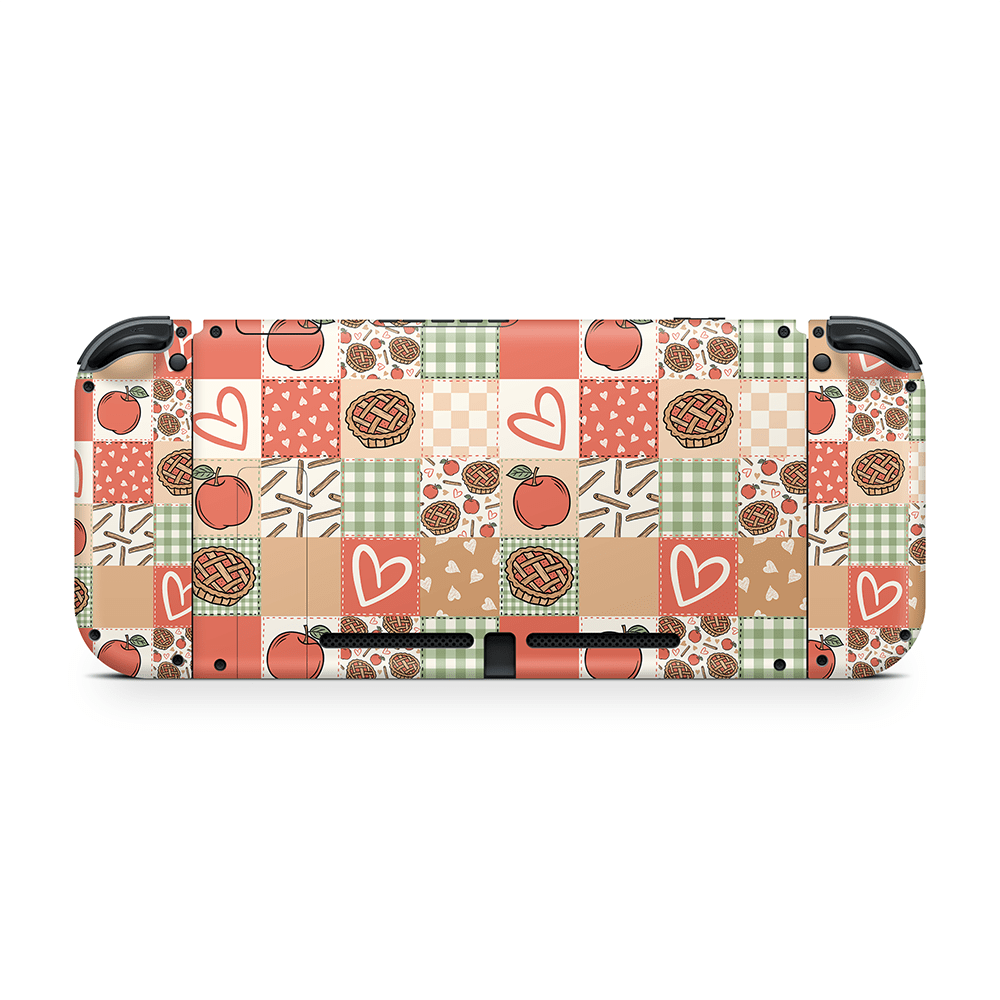 Cozy Pie Patchwork Nintendo Switch Decal Skin