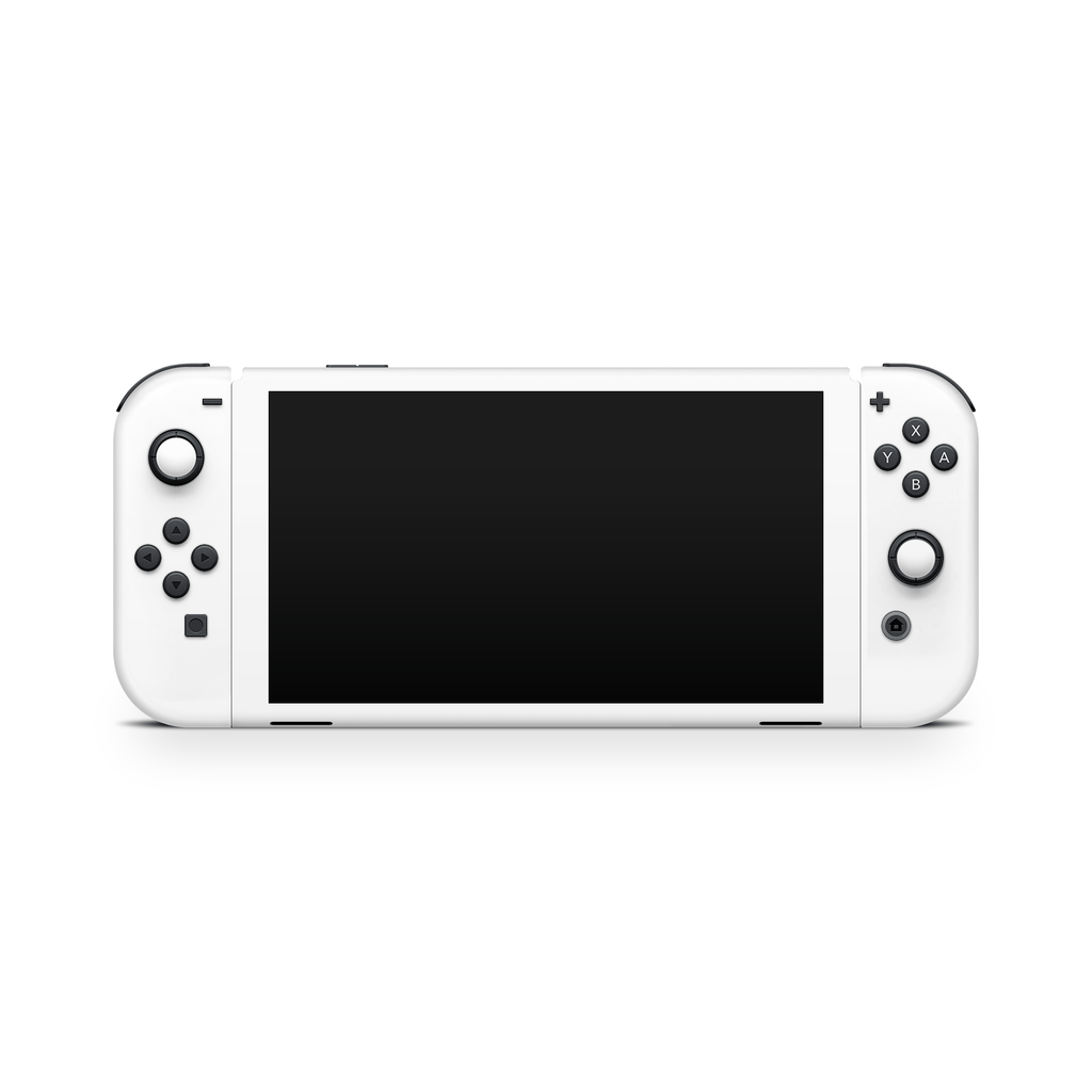 Crisp White Nintendo Switch OLED Decal Skin
