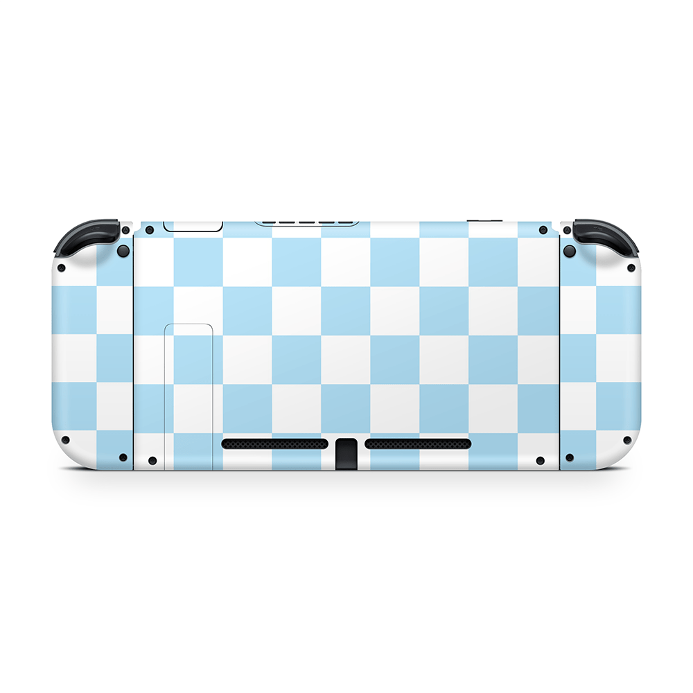 Blueberry Checkered Nintendo Switch Decal Skin