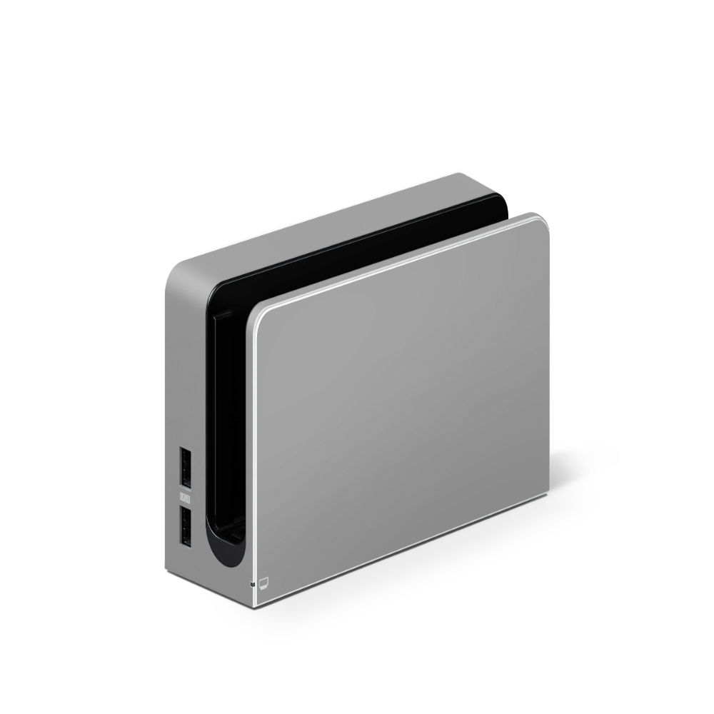 Balanced Grey Nintendo Switch OLED Decal Skin