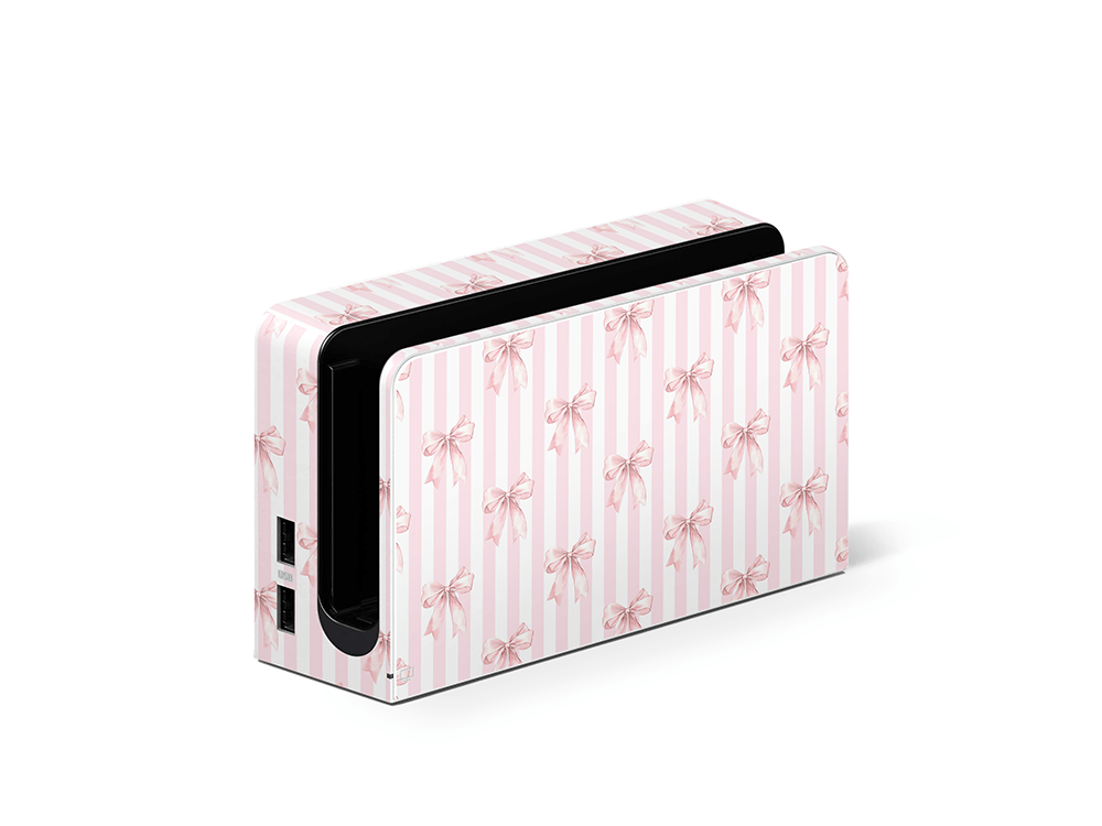 Blush Bows Nintendo Switch OLED Decal Skin