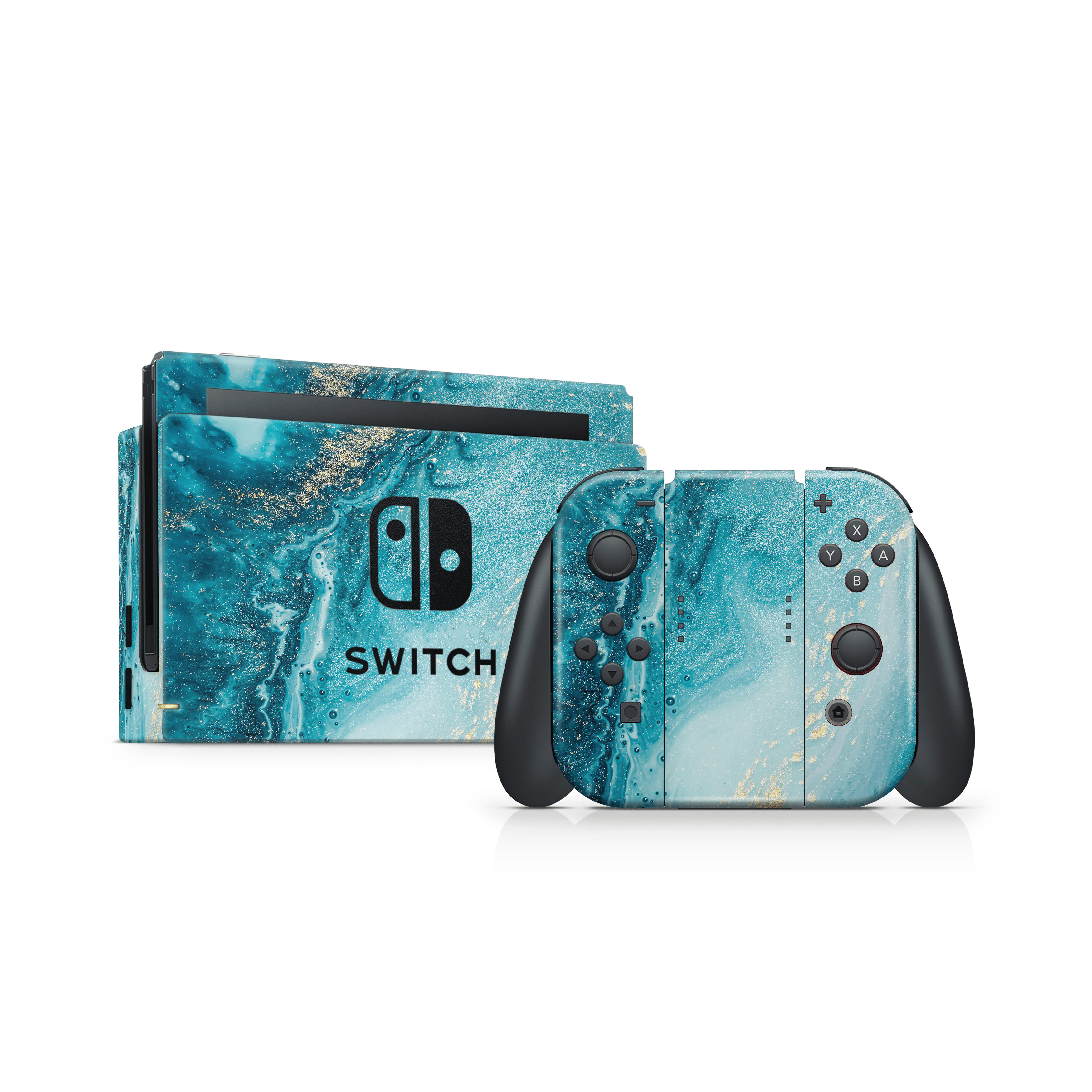 Aqua Beach Nintendo Switch Decal Skin