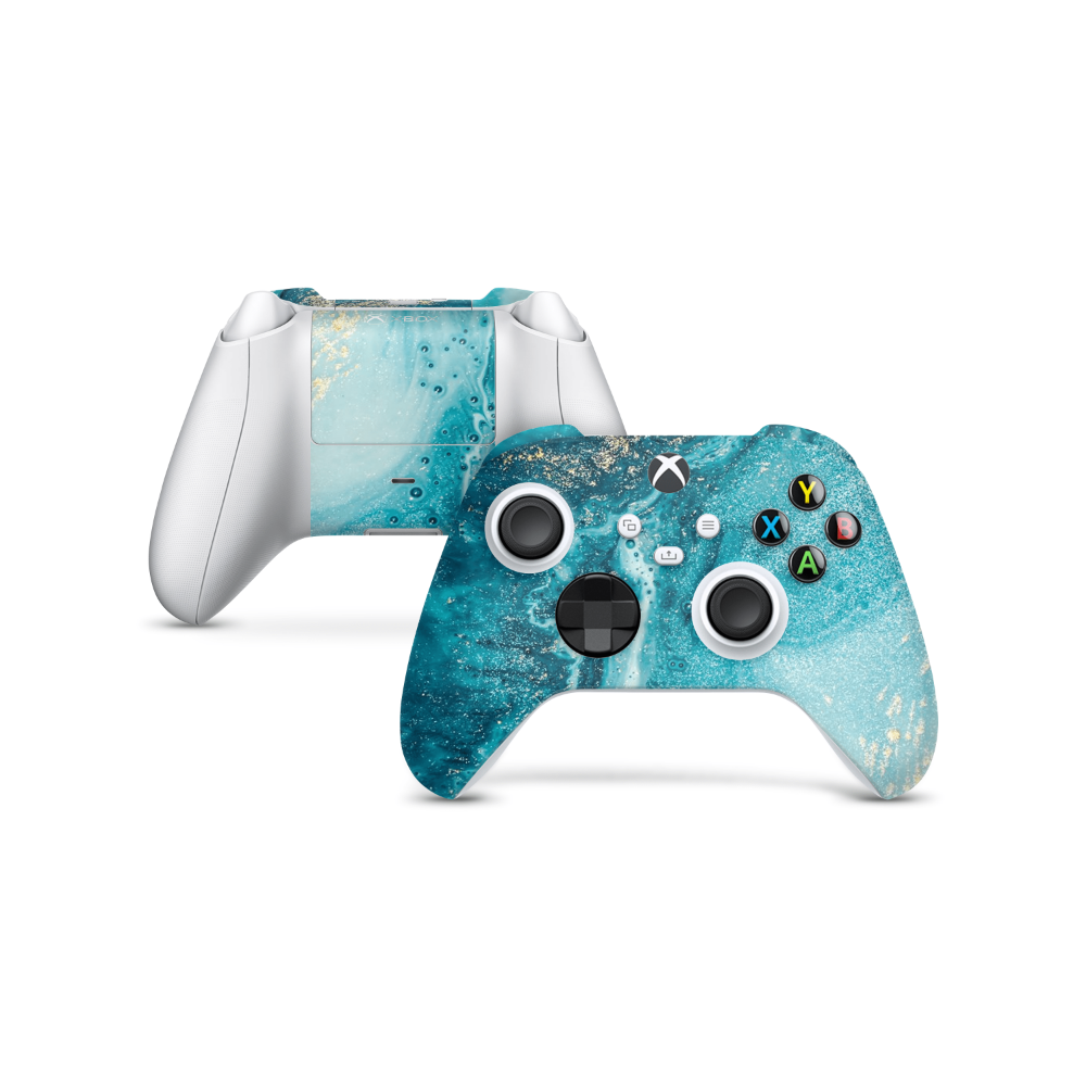 Aqua Beach Xbox Series X Decal Skin