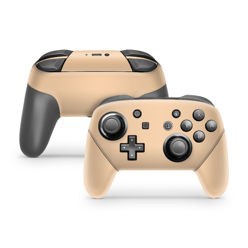 Creme Orange Nintendo Switch Pro Controller Decal Skins