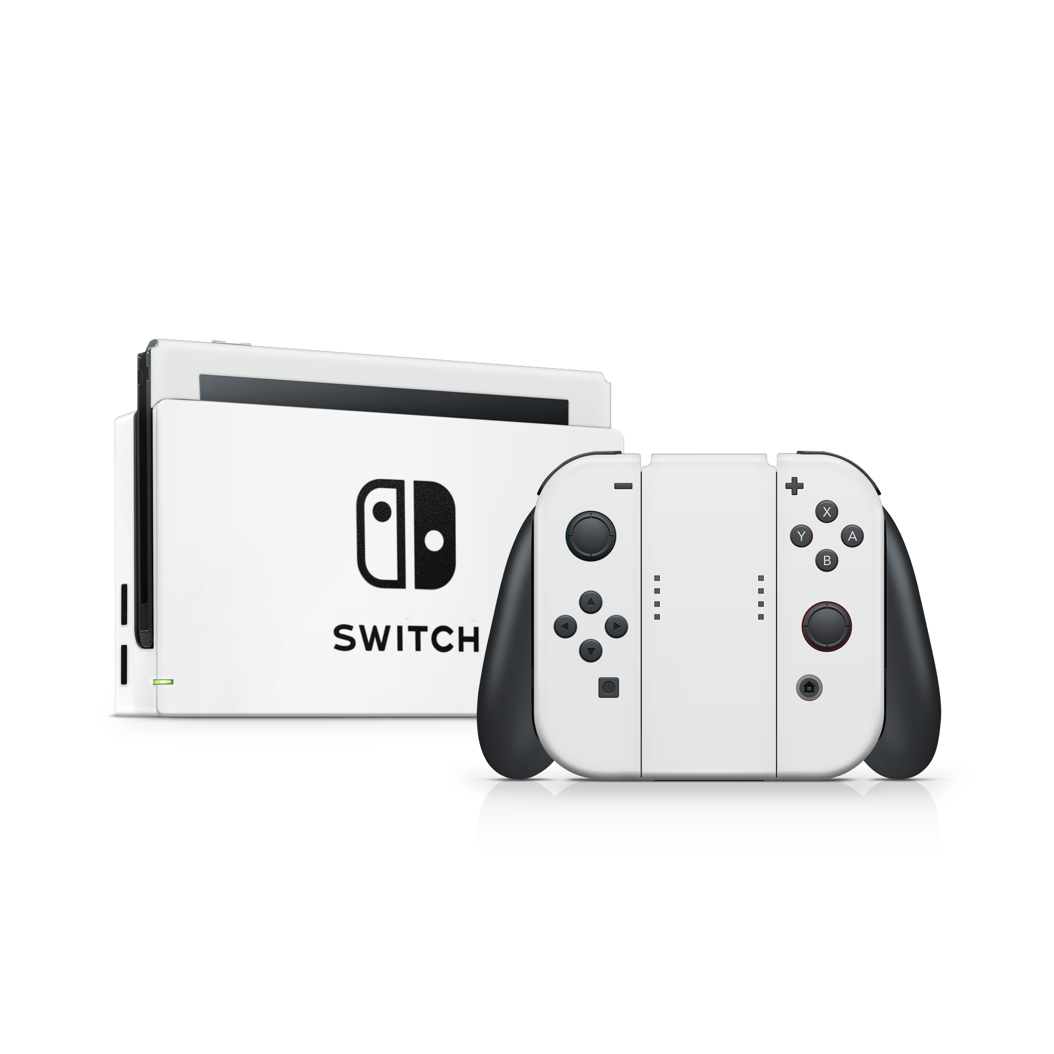 Crisp White Nintendo Switch Decal Skin
