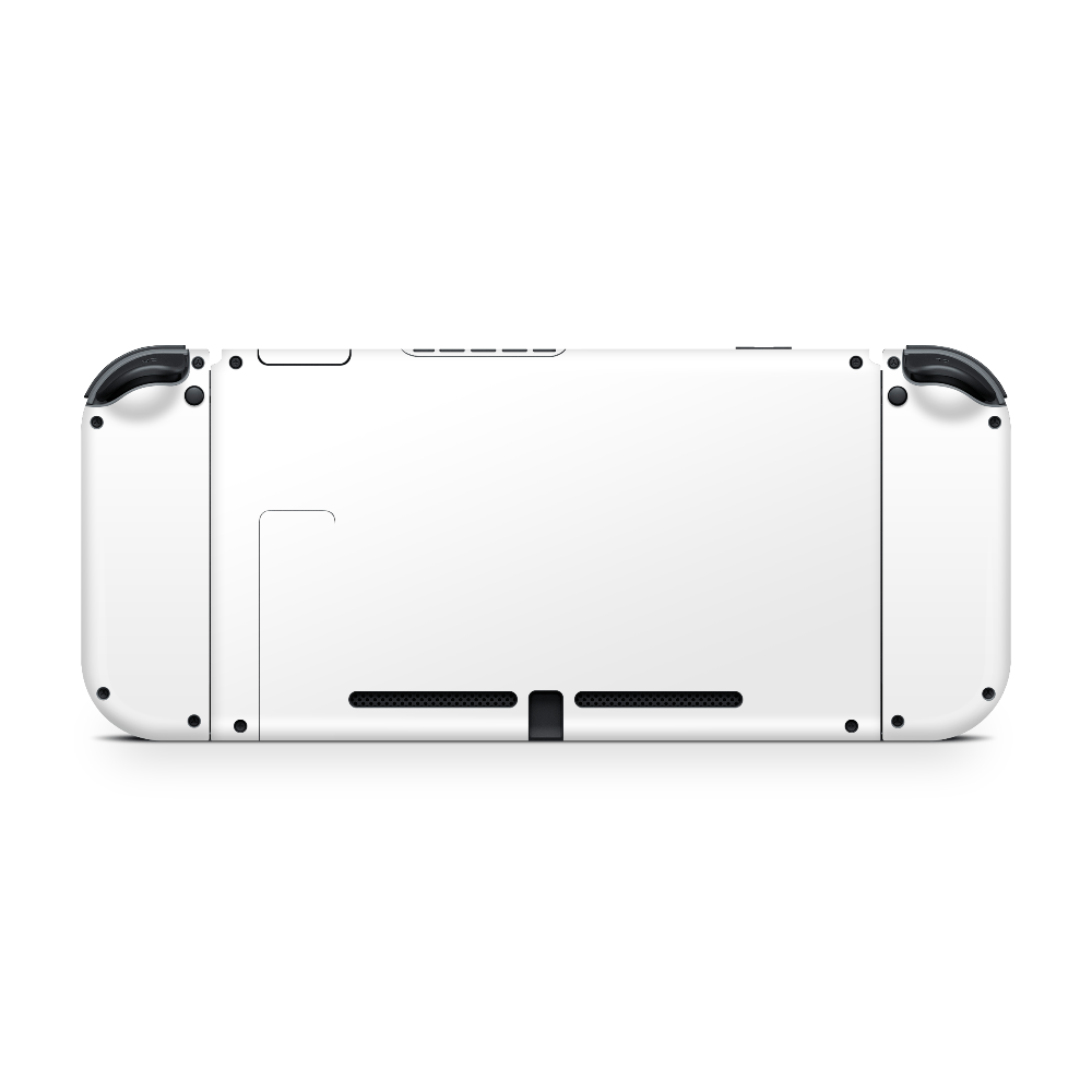Crisp White Nintendo Switch Decal Skin