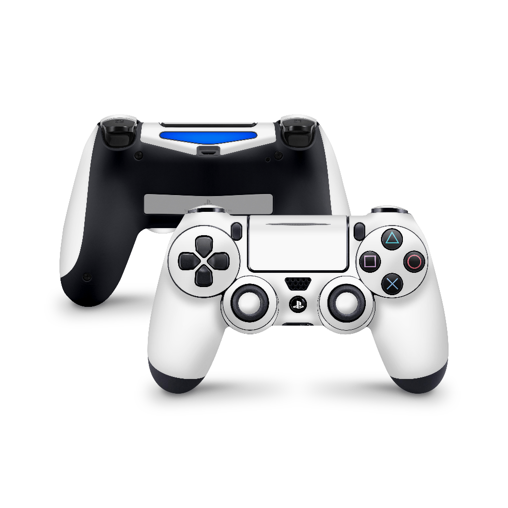 Crisp White PS4 Dualshock Controller Decal Skin