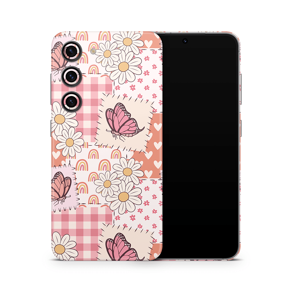 Blush Patchwork Samsung Galaxy S Decal Skins