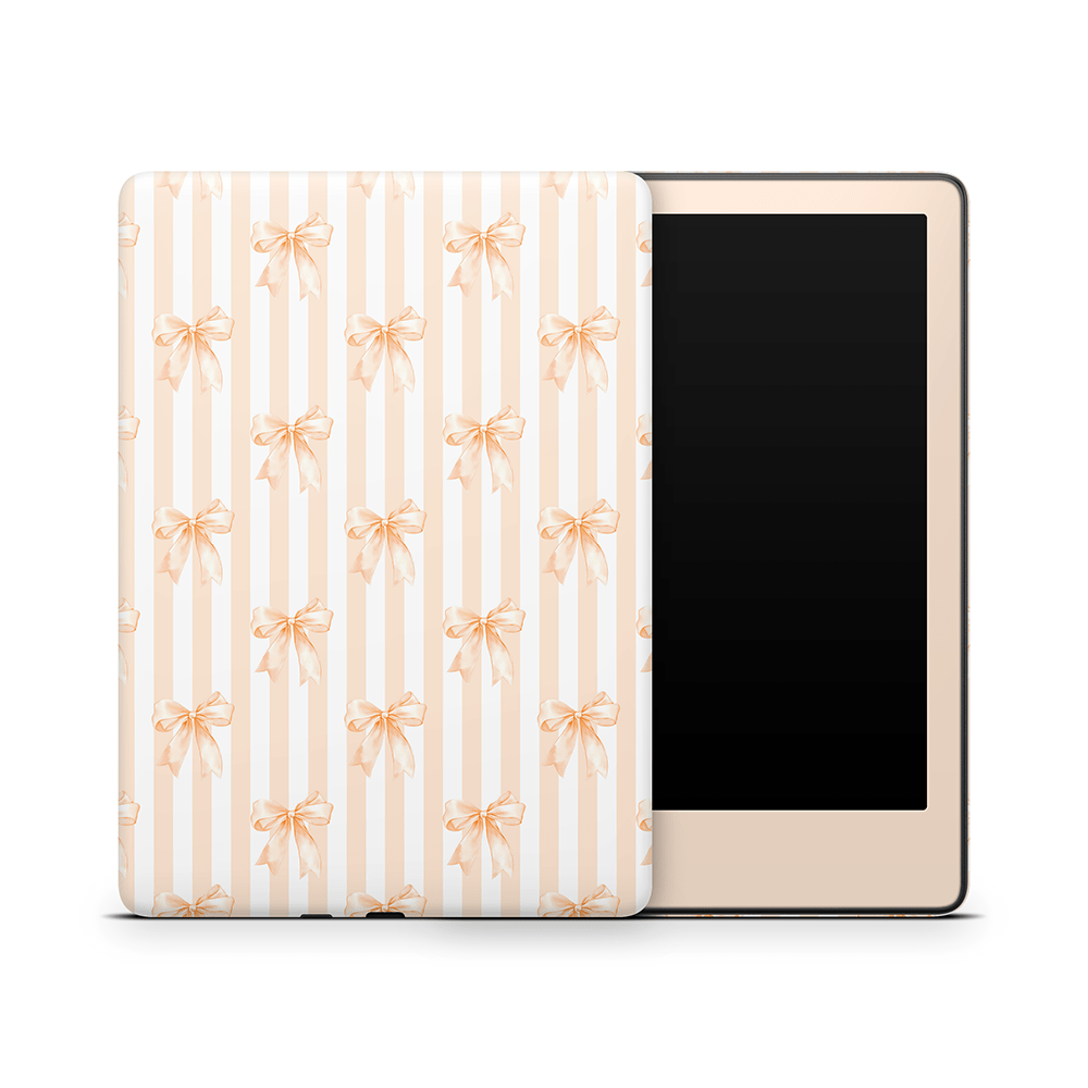 Apricot Bows Amazon Kindle Decal Skins