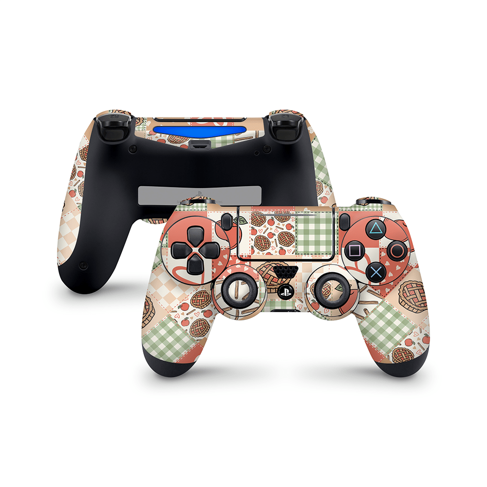 Cozy Pie Patchwork PS4 DualShock Controller Decal Skin