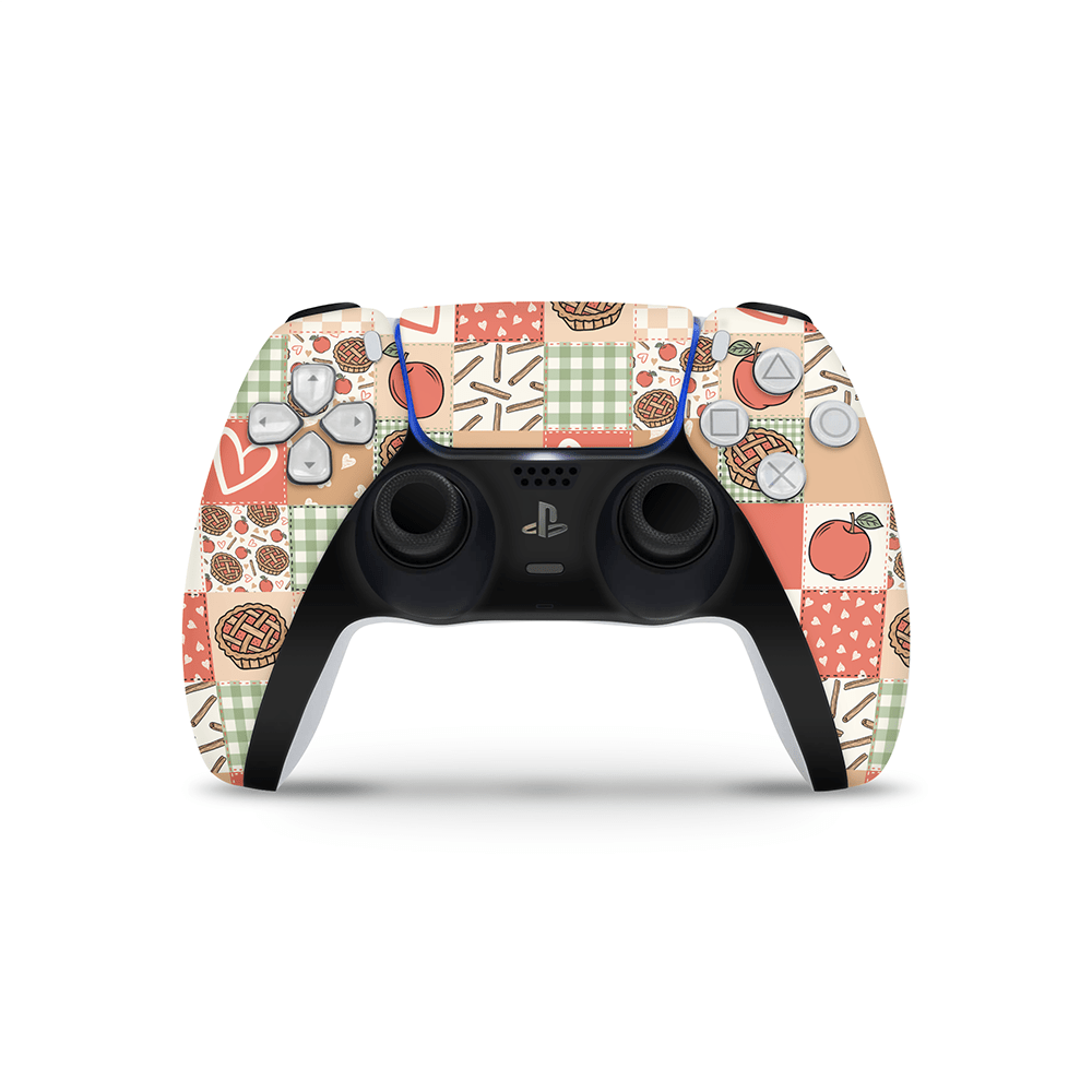 Cozy Pie Patchwork PS5 Controller Decal Skin