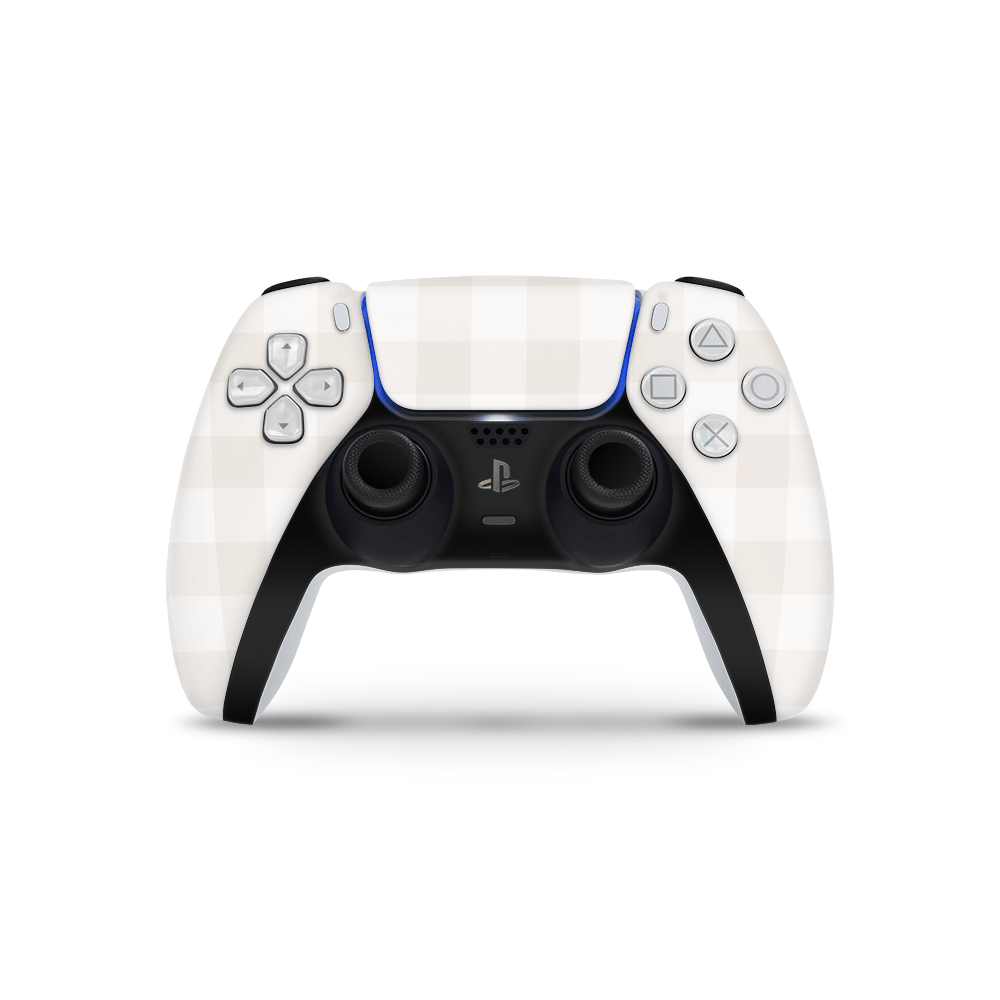Beige Linen PS5 Controller Decal Skin