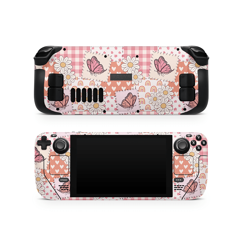 Blush Patchwork Steam Deck LCD / OLED Decal Skin