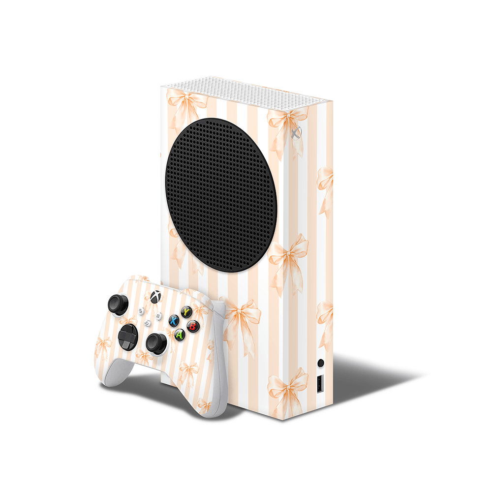 Apricot Bows Xbox Series S Decal Skin
