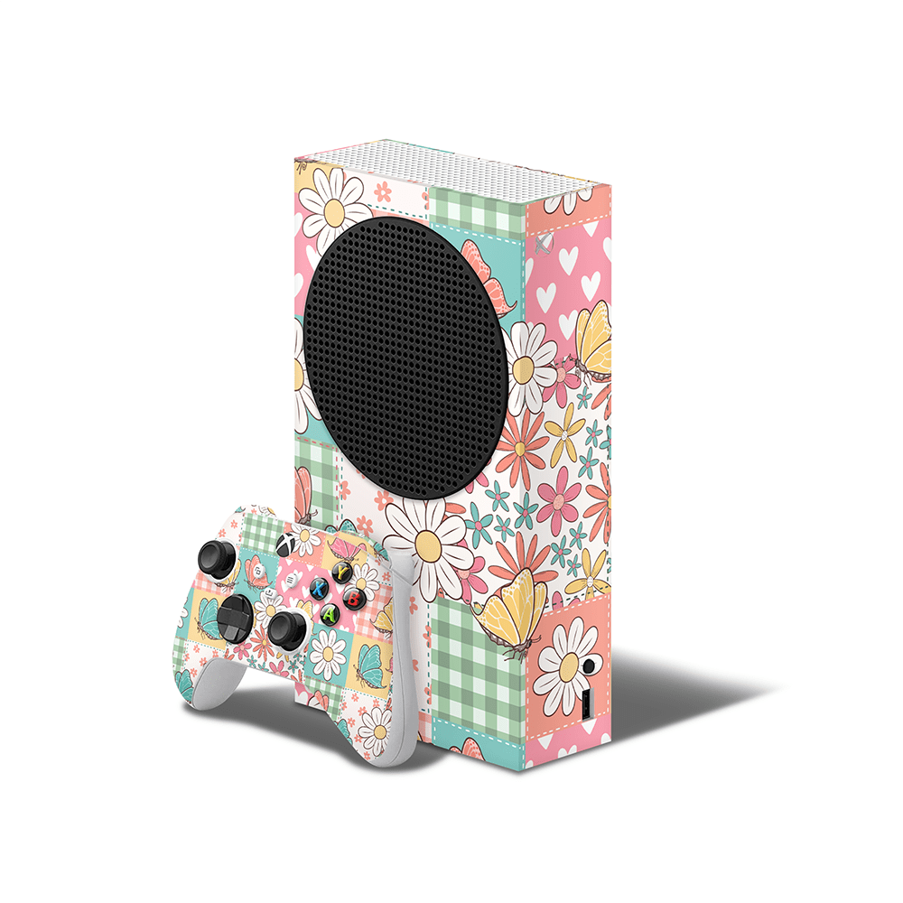 Butterfly Patchwork Xbox Series S Decal Skin