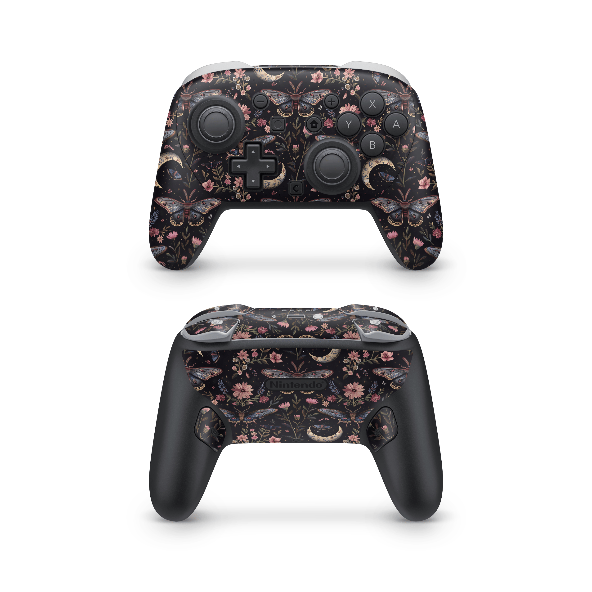 Boho Botanical Nintendo Switch Pro Controller Decal Skins