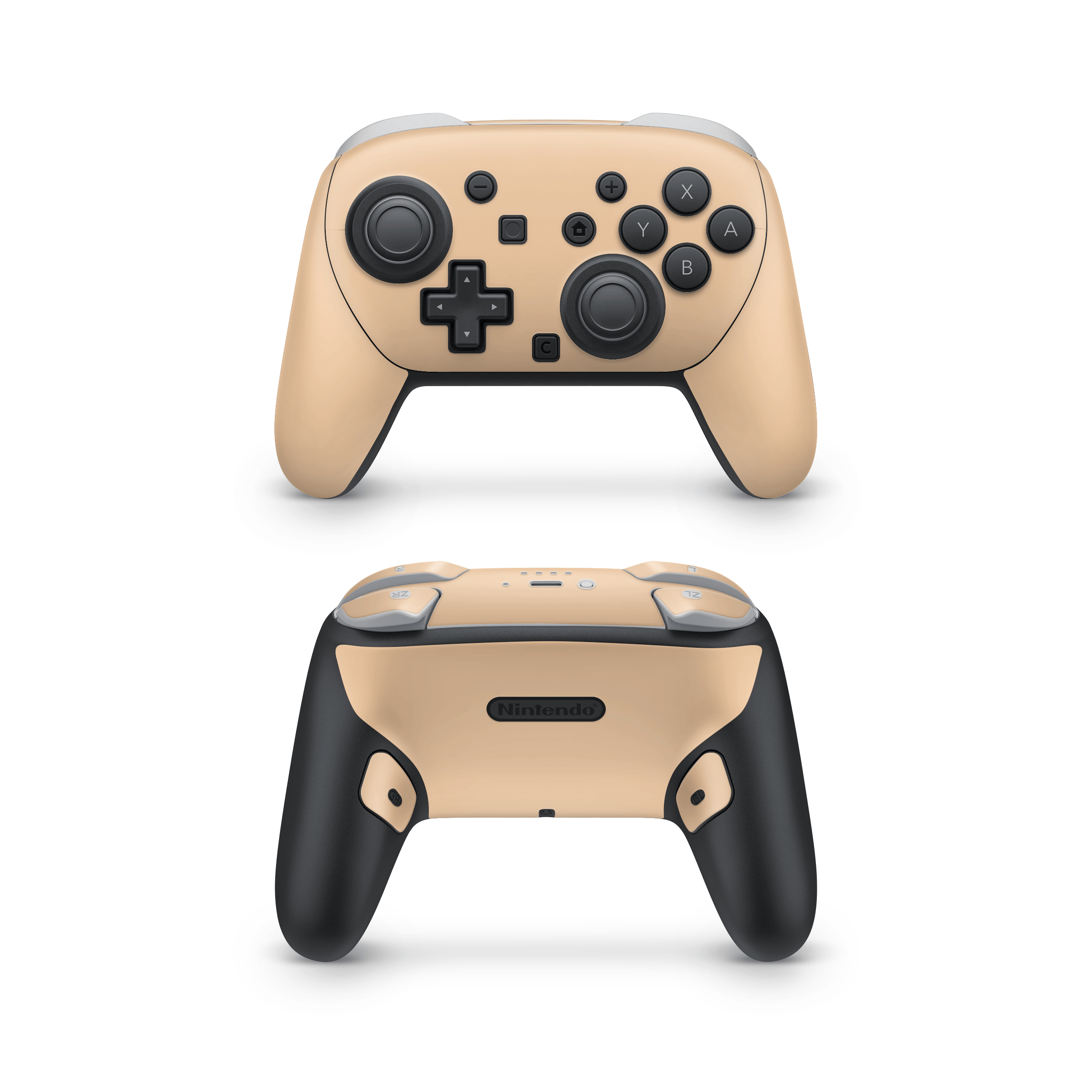 Creme Orange Nintendo Switch Pro Controller Decal Skins