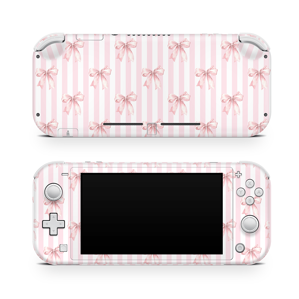 Blush Bows Nintendo Switch Lite Decal Skin
