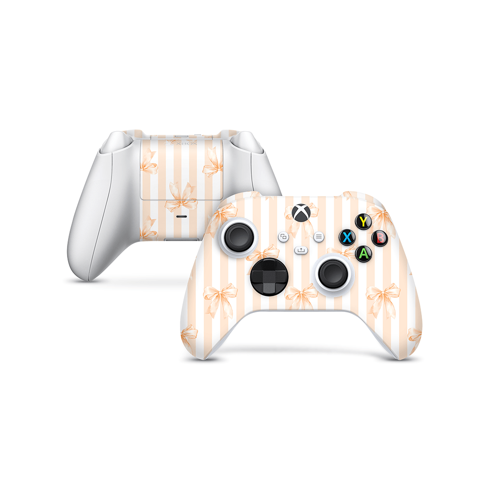 Apricot Bows Xbox Series Controller Decal Skin