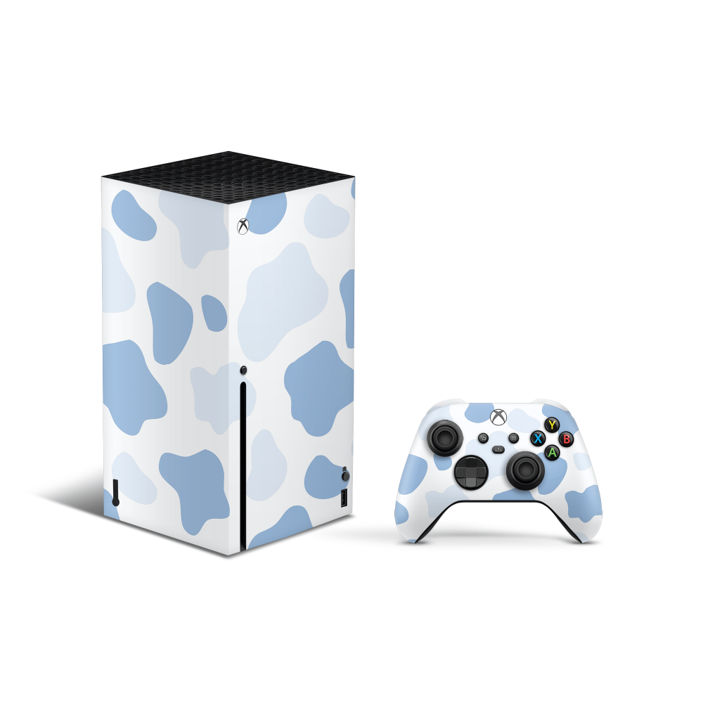 Blueberry Moo Moo Xbox Series X Decal Skin