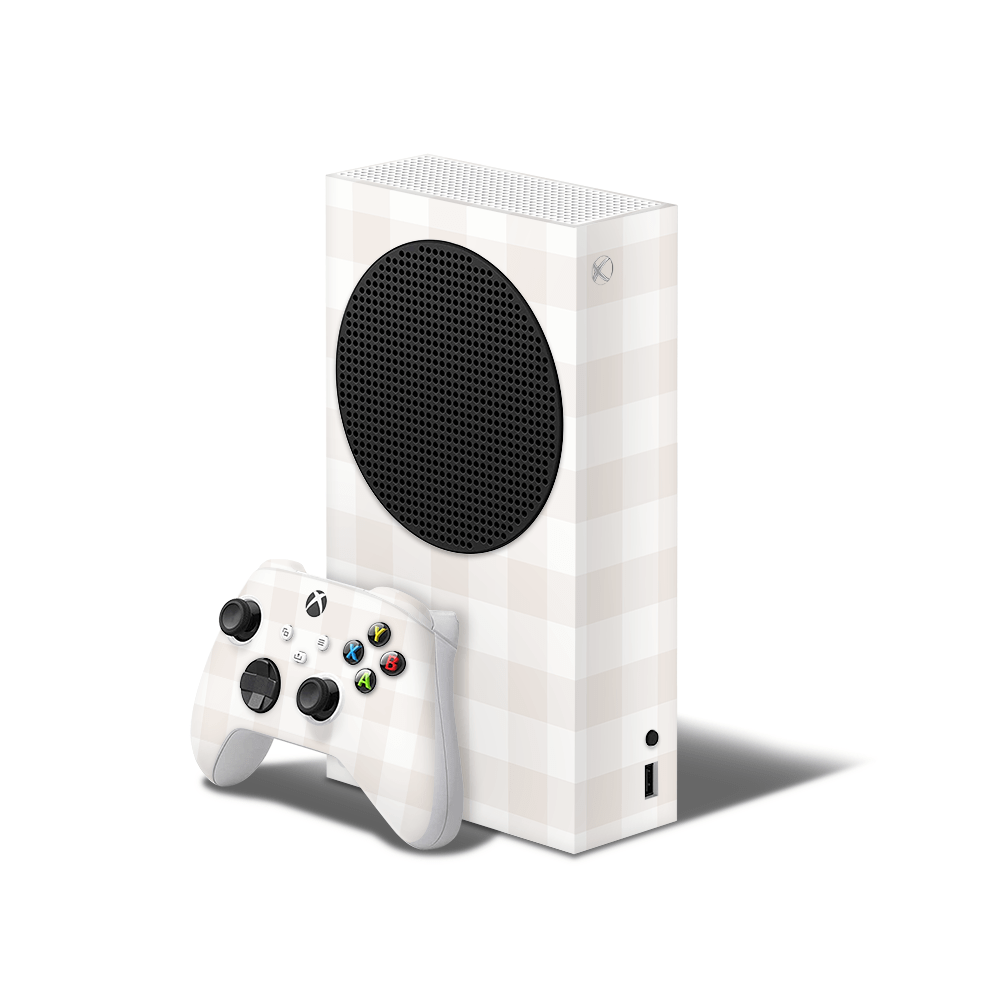 Beige Linen Xbox Series S Decal Skin