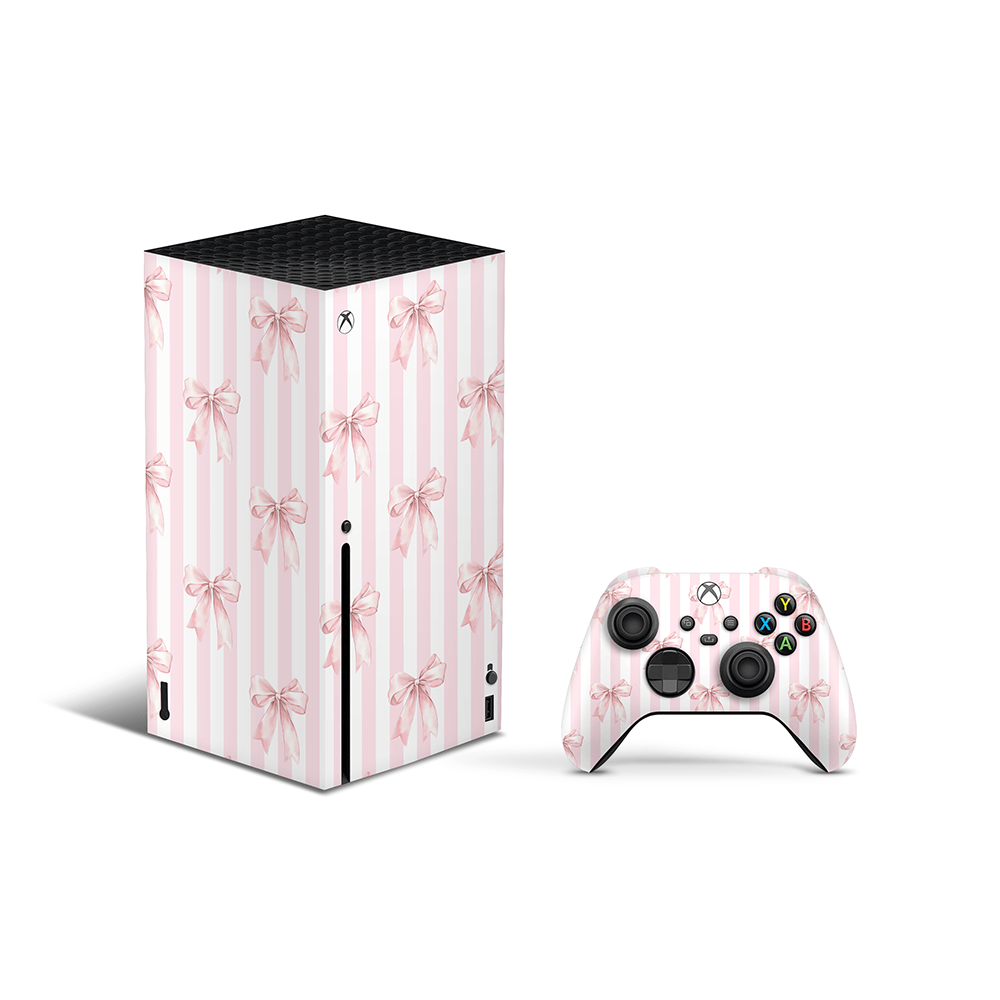 Blush Bows Xbox Series X Decal Skin