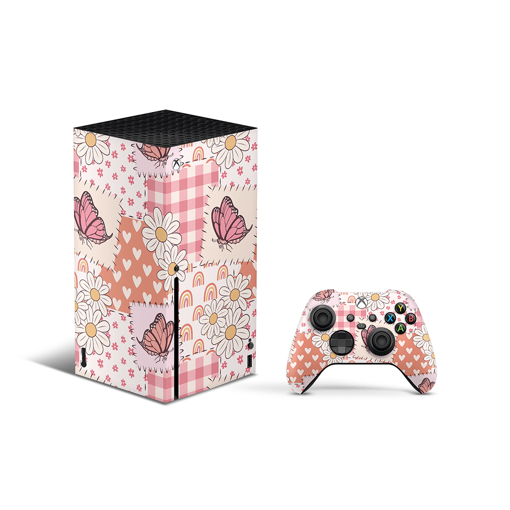 Blush Patchwork Xbox Series X Decal Skin
