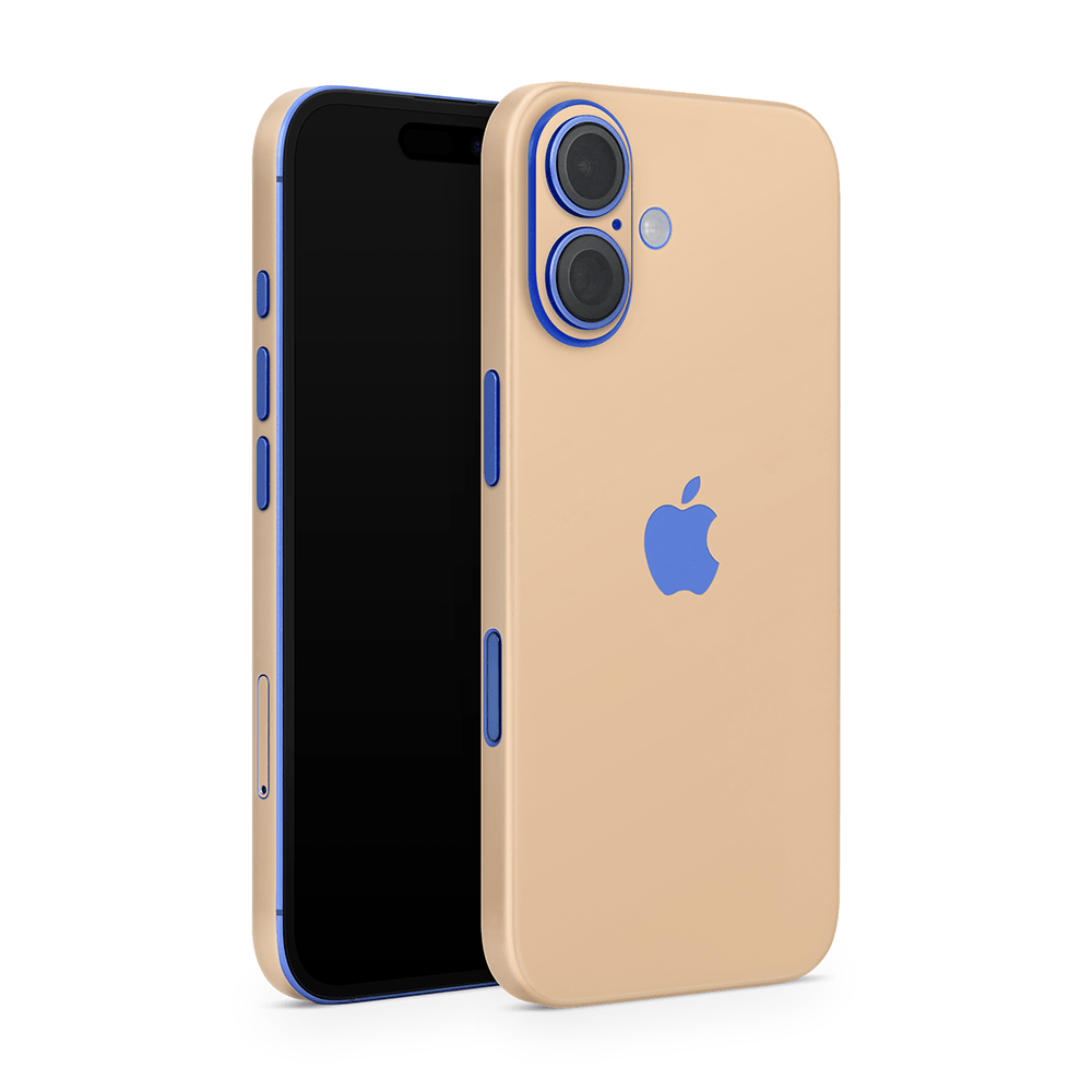 Creme Orange Apple iPhone Decal Skins