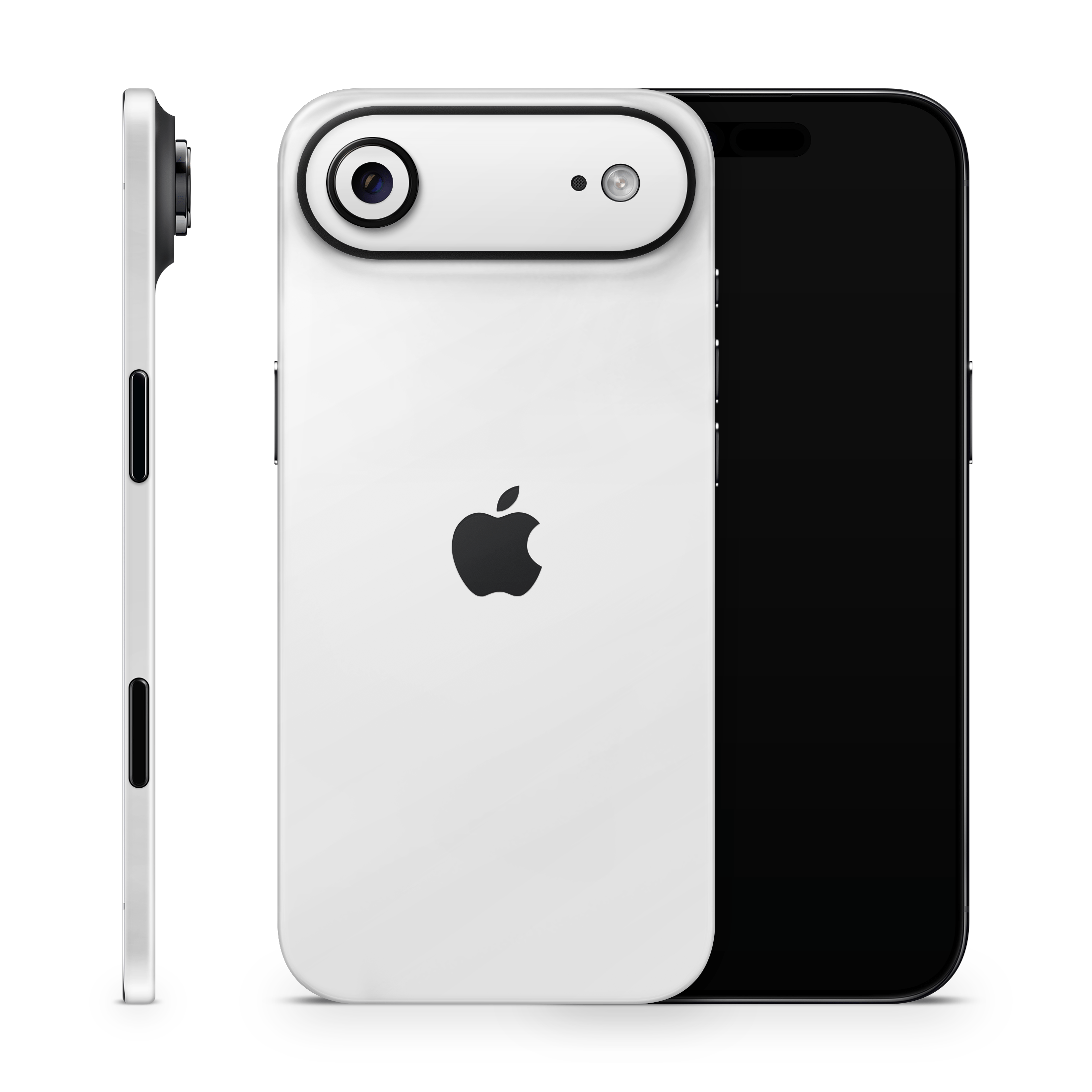 Crisp White Apple iPhone Decal Skins