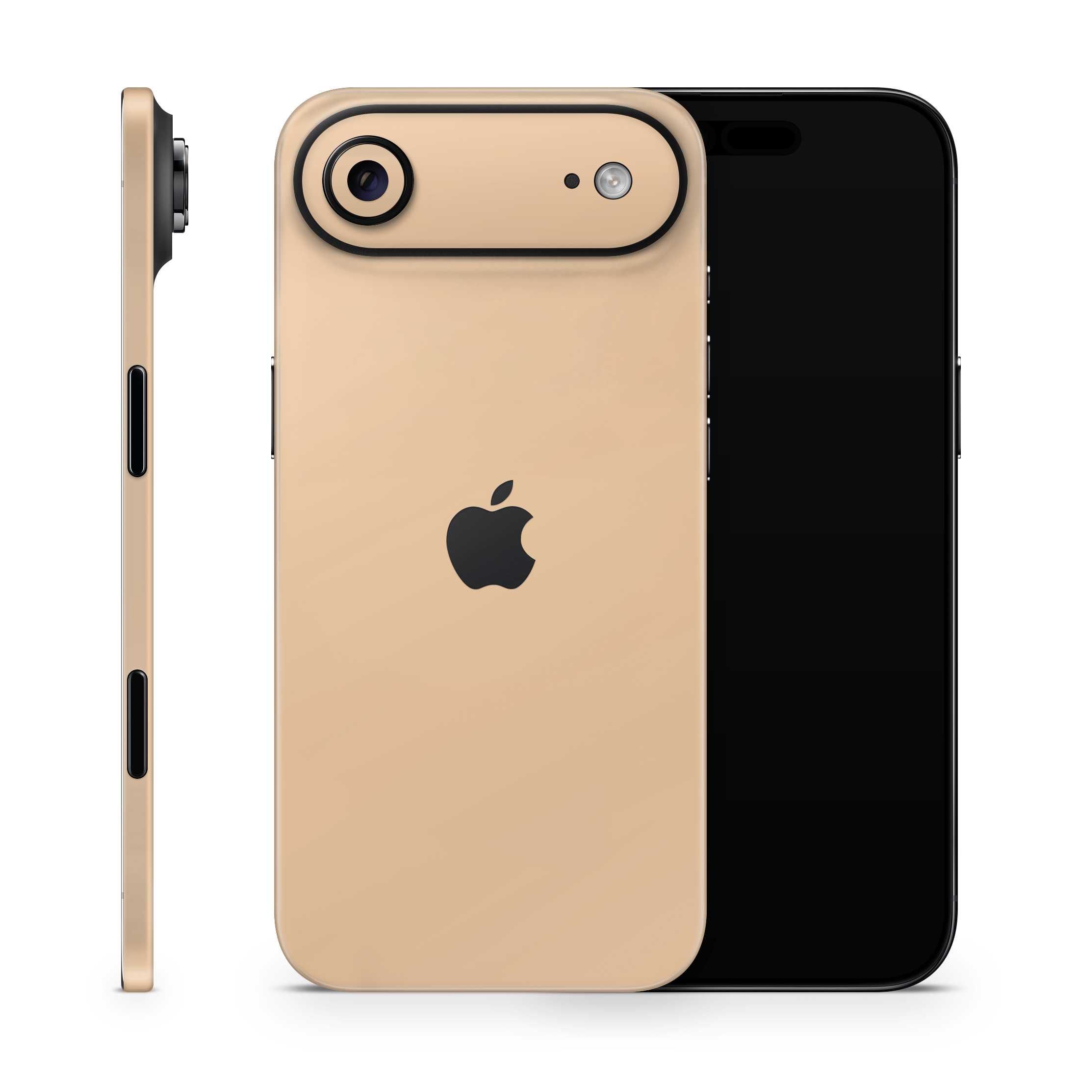 Creme Orange Apple iPhone Decal Skins