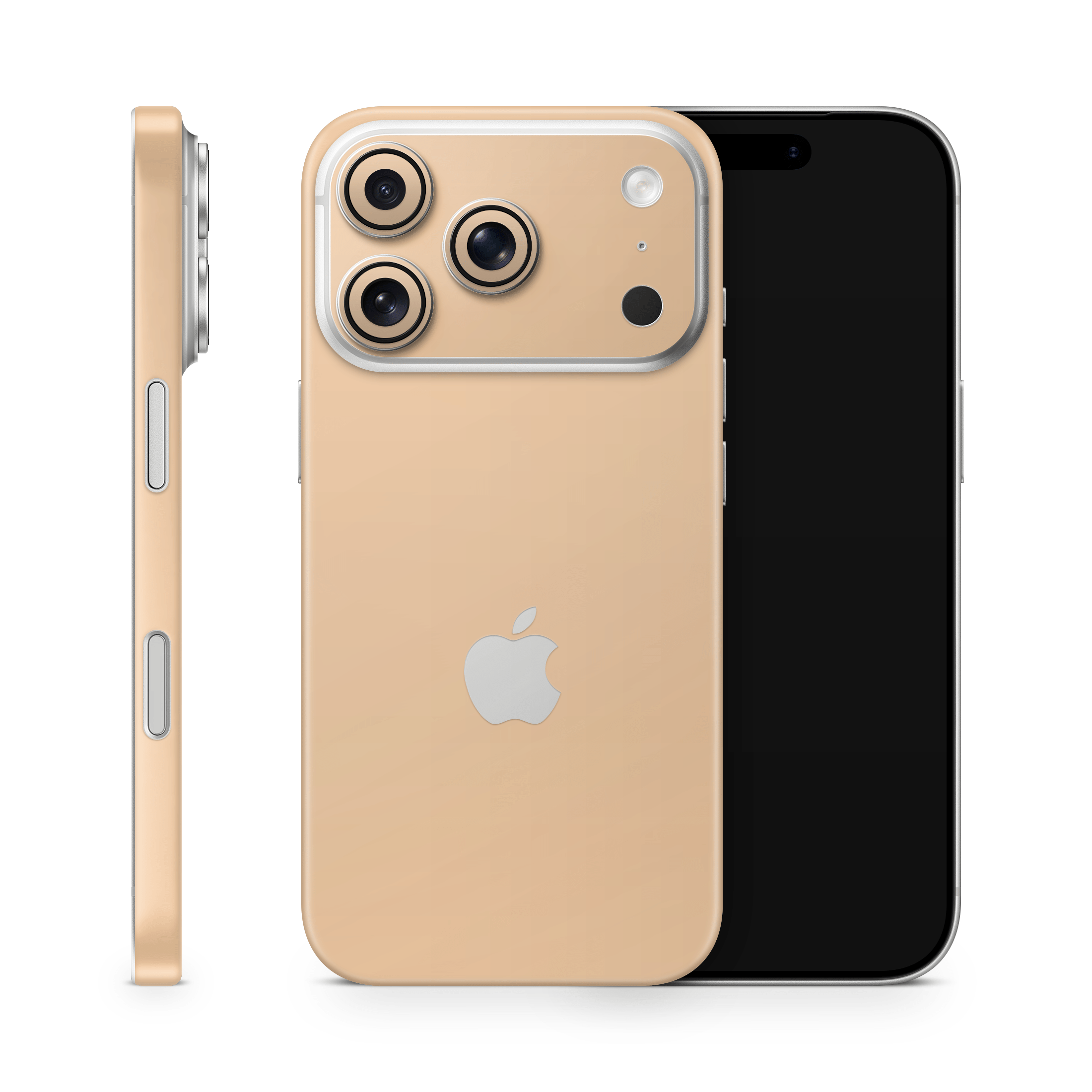 Creme Orange Apple iPhone Decal Skins