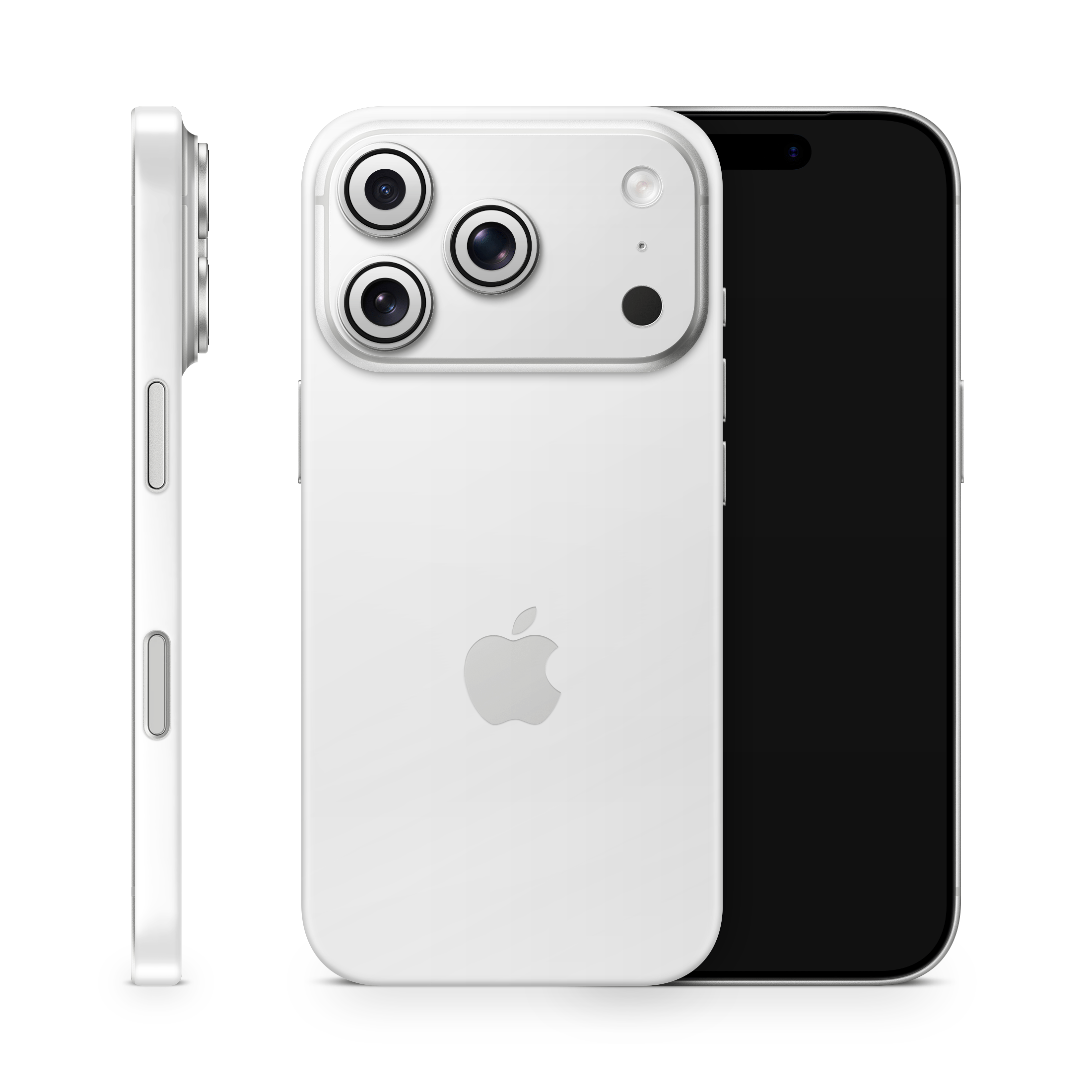 Crisp White Apple iPhone Decal Skins